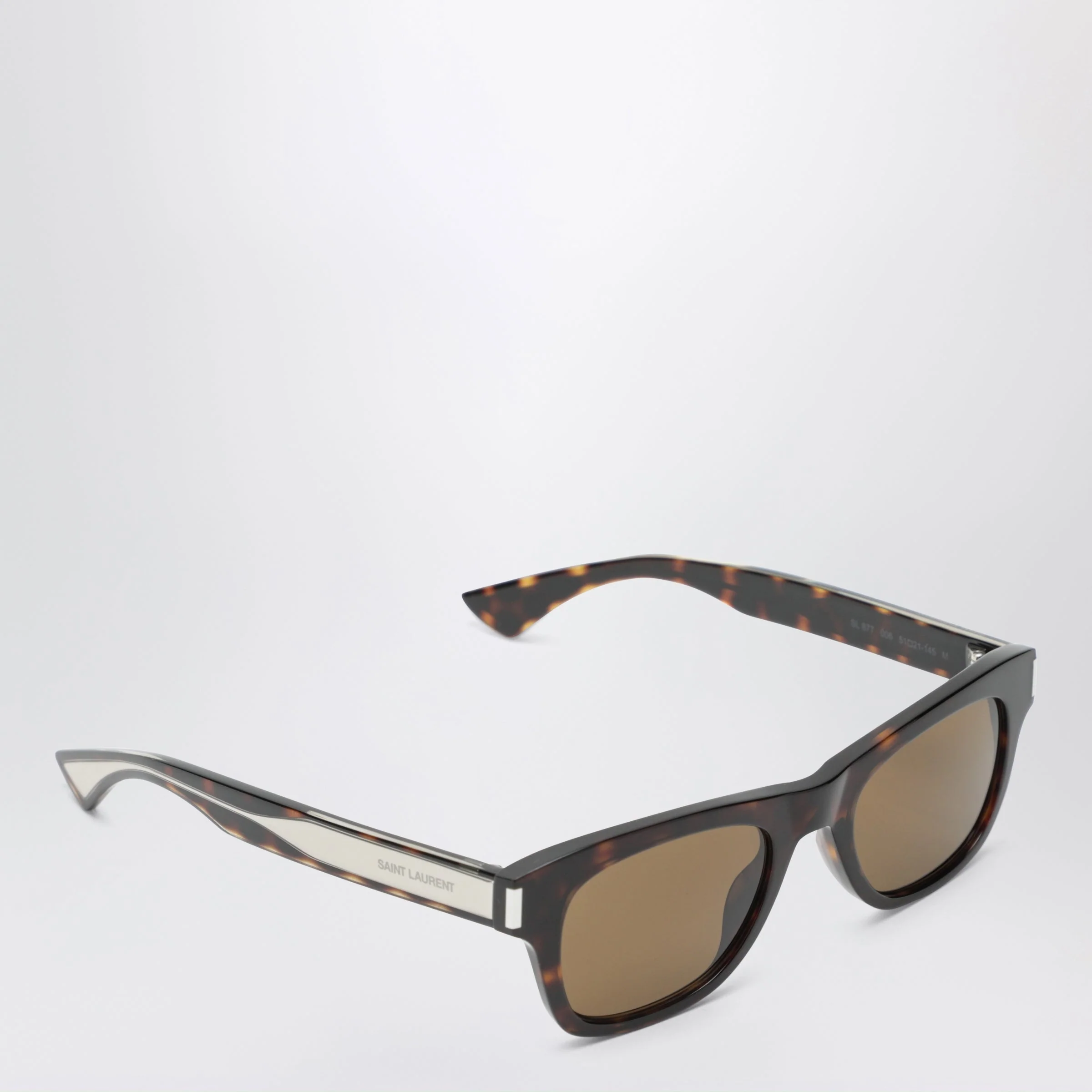 Saint Laurent Havana Rectangular Sunglasses Women - Image 2
