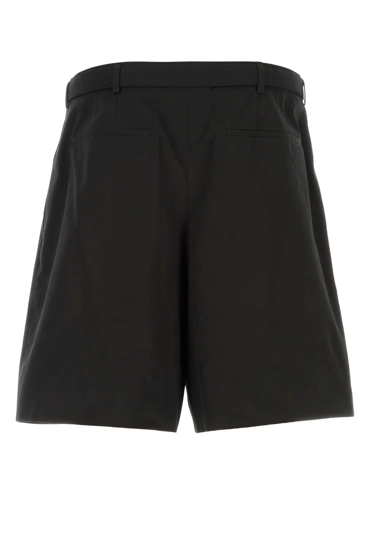 Saint Laurent Men Black Poplin Bermuda Shorts - Image 2