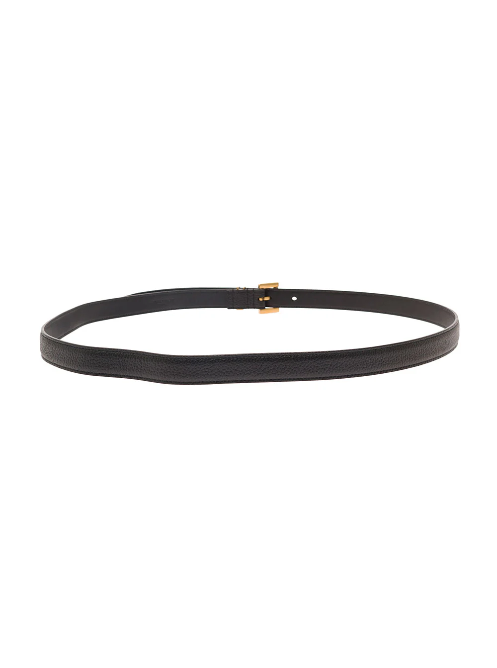 Saint Laurent Men Black Belt With Cassandre In Leather Man - Image 2