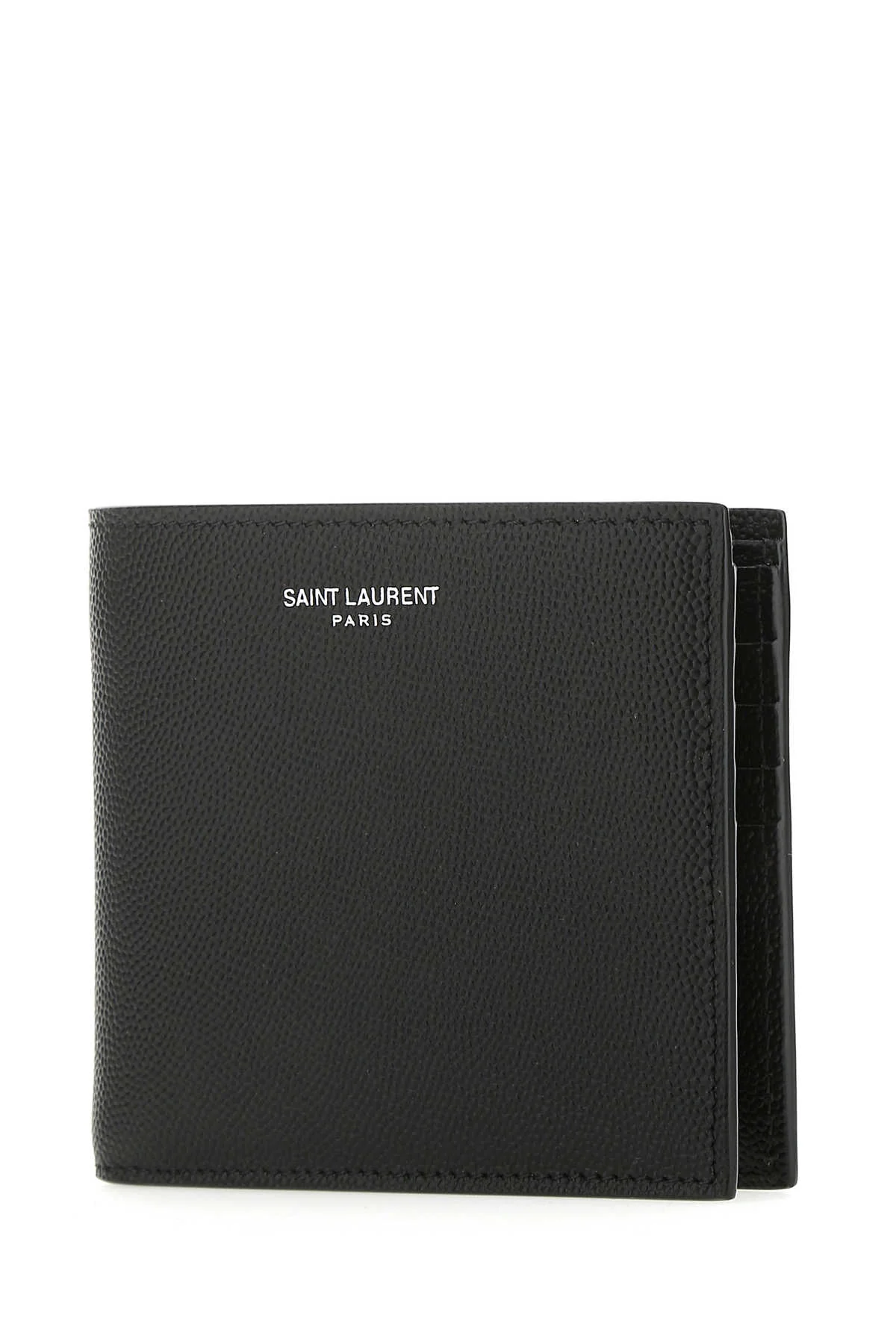 Saint Laurent Men Black Leather Wallet - Image 2
