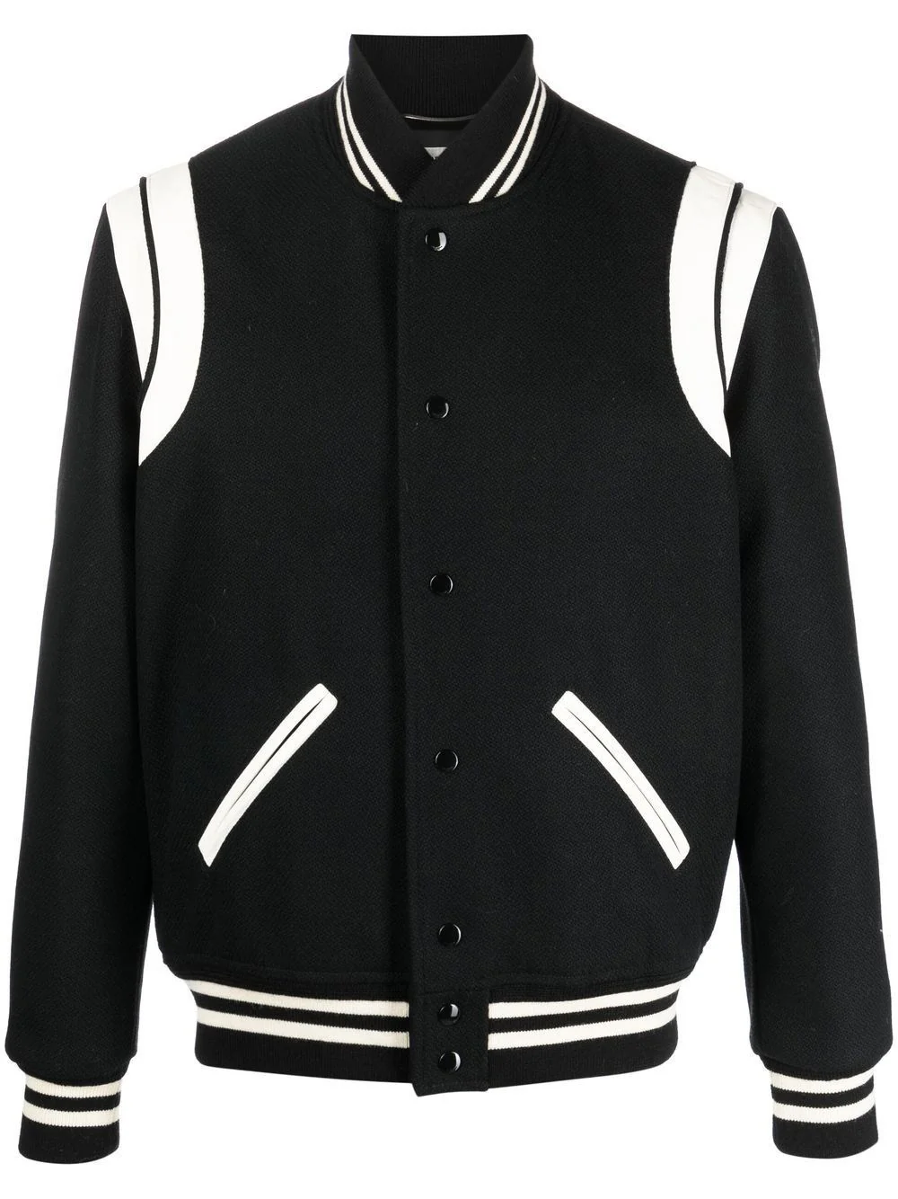 Saint Laurent Men Black "Teddy" Bomber