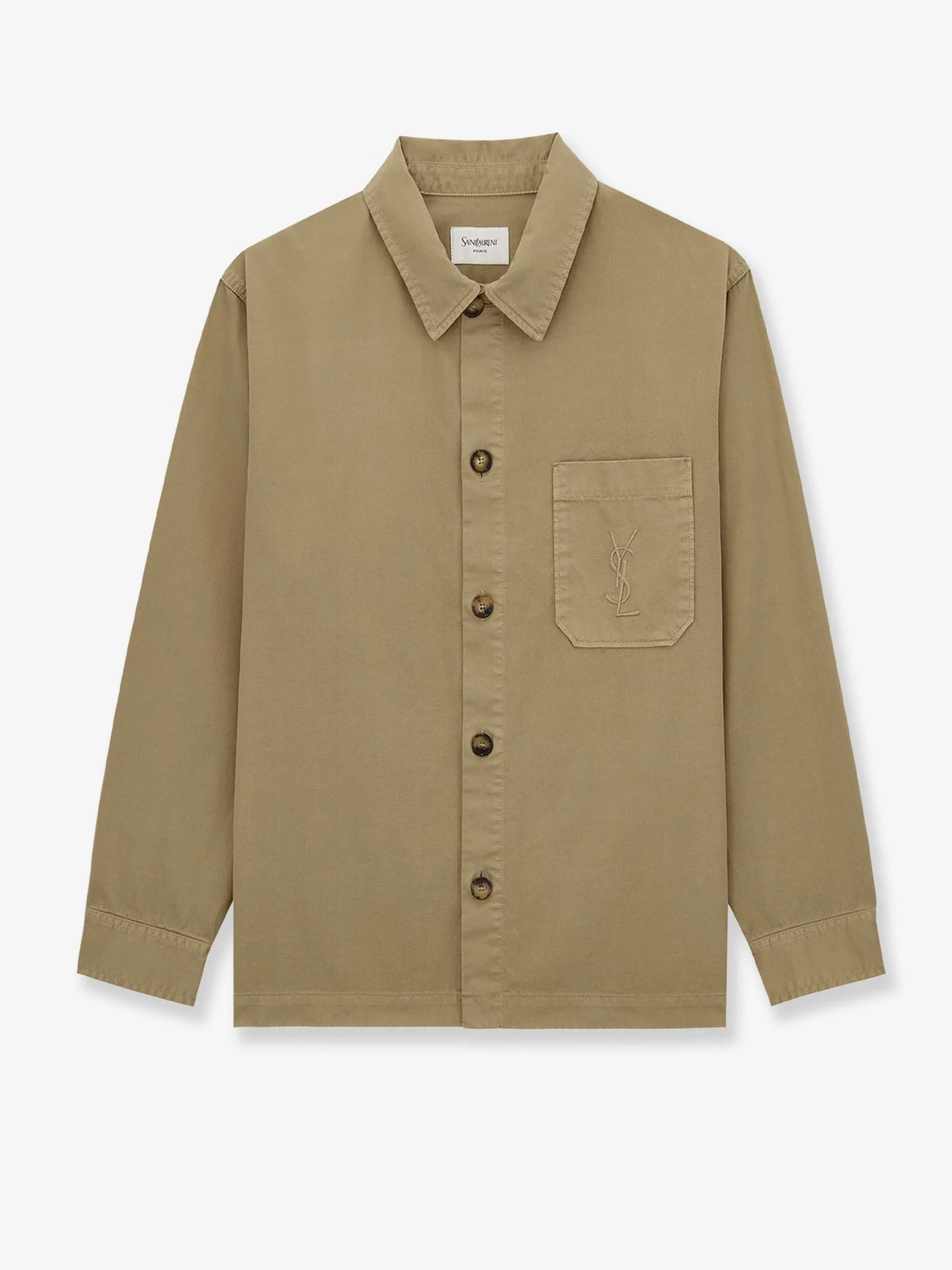 Saint Laurent Men Cassandre Certified Cotton Overshirt