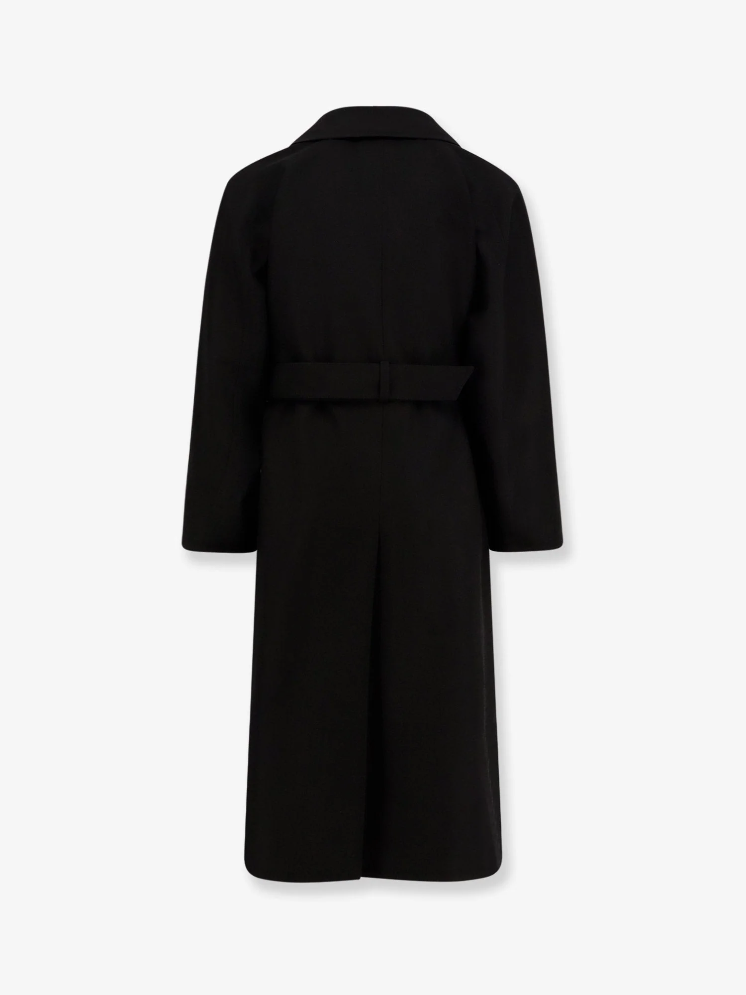 Saint Laurent Men Certified Wool Coat With Belt - Image 2