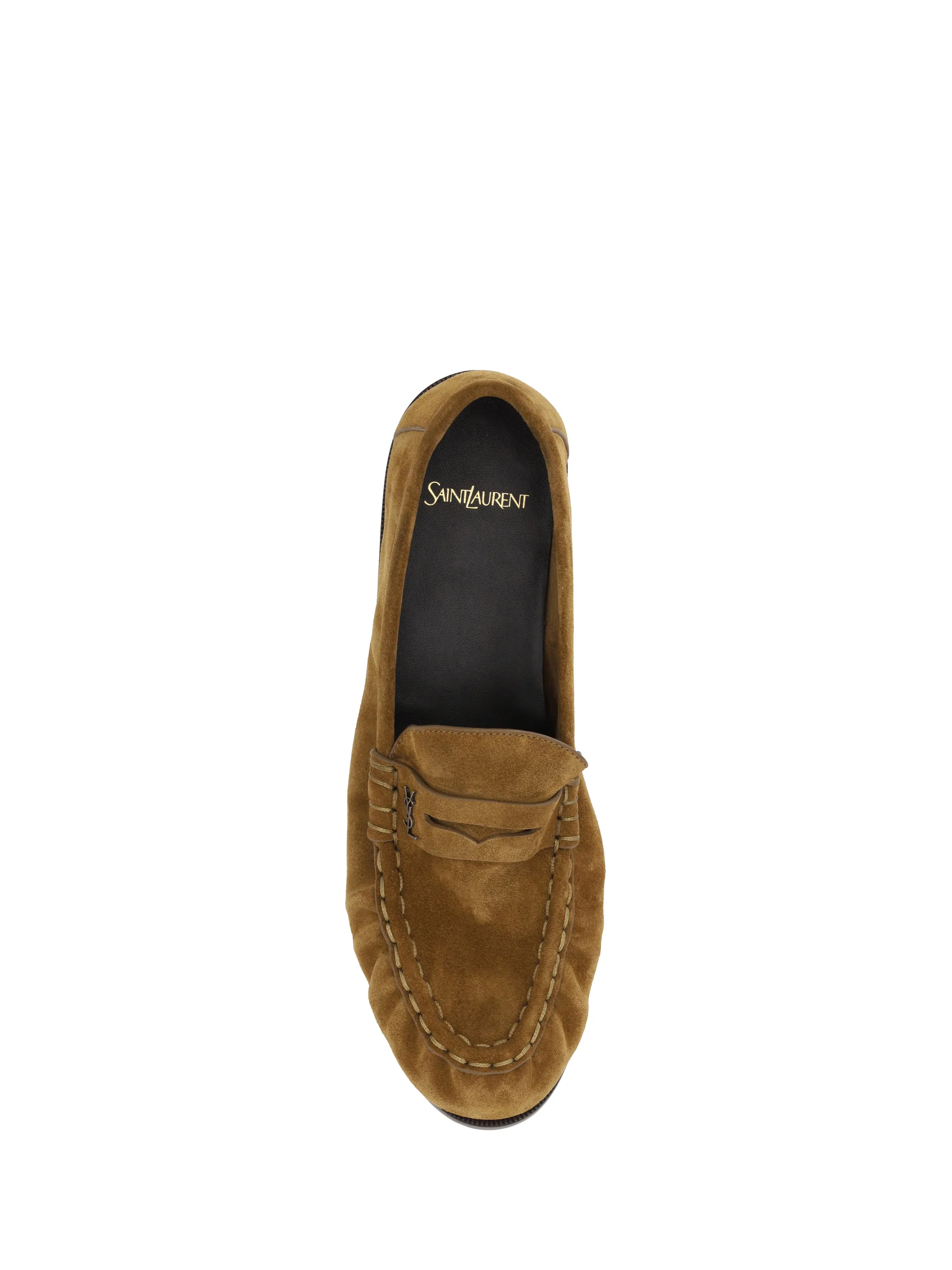 Saint Laurent Men Le Loafer Suede Loafers - Image 4