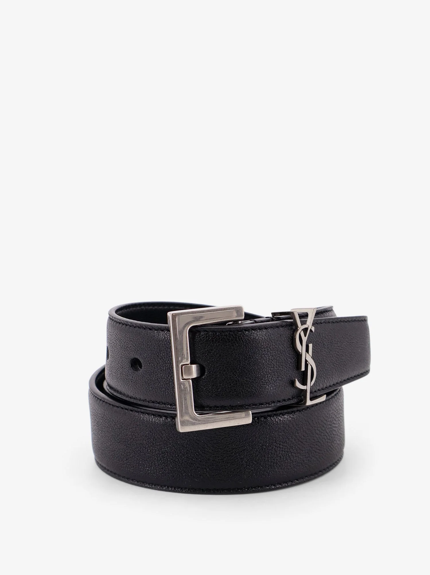 Saint Laurent Men Leather Belt - Image 3