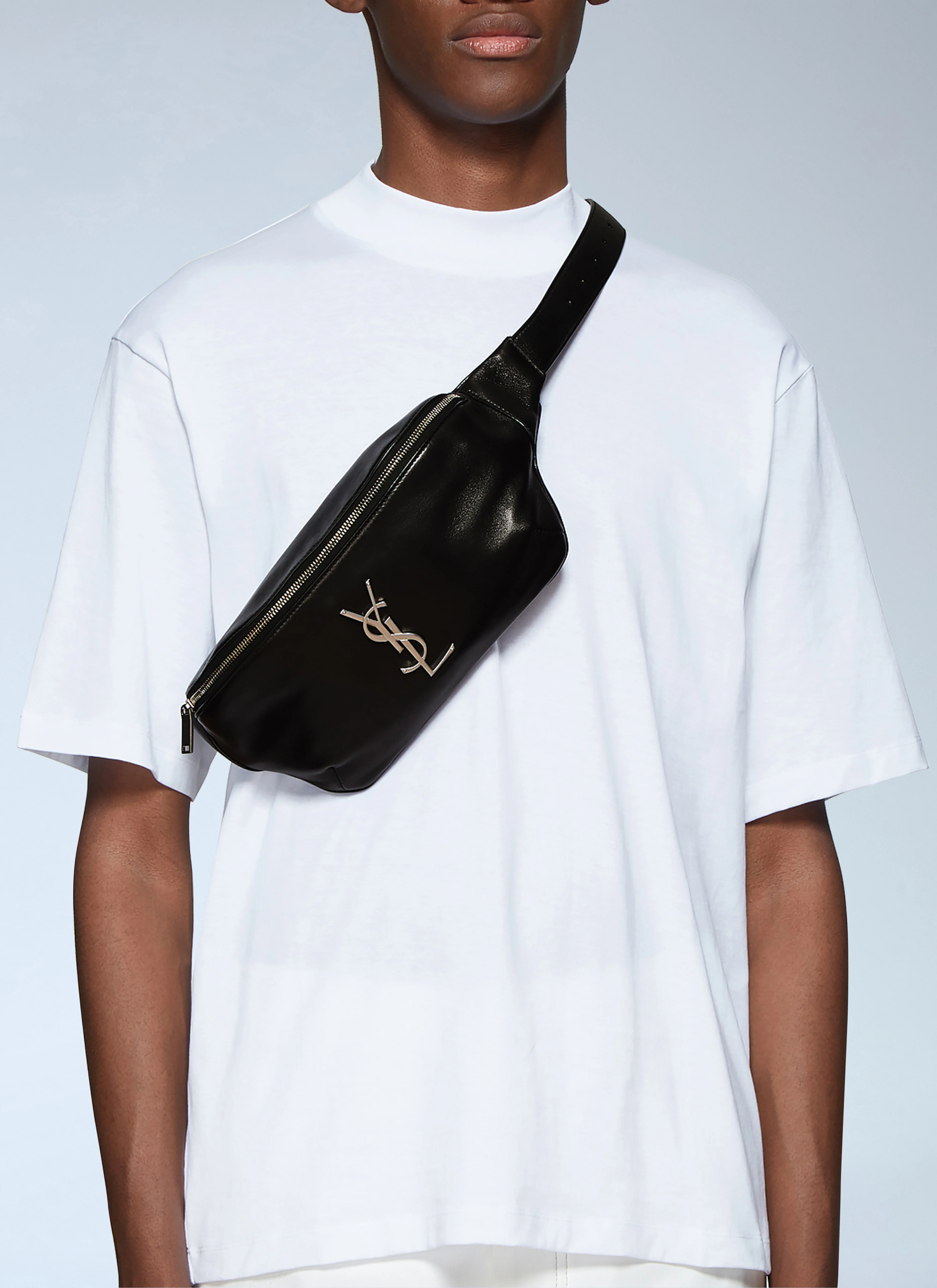 Saint Laurent Men Logo Monogram Belt Bag - Image 2