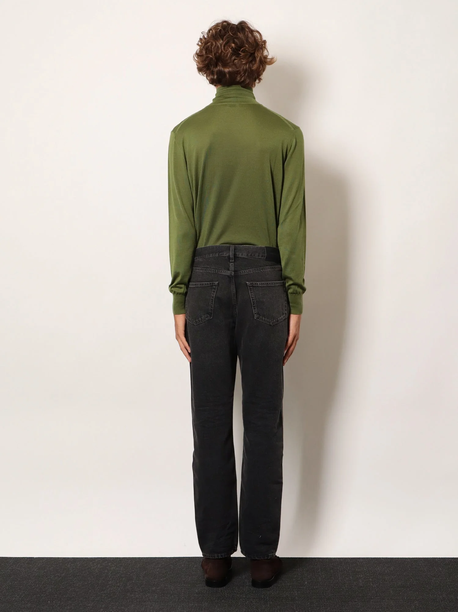 Saint Laurent Men Long Mick Black Denim Trousers - Image 3