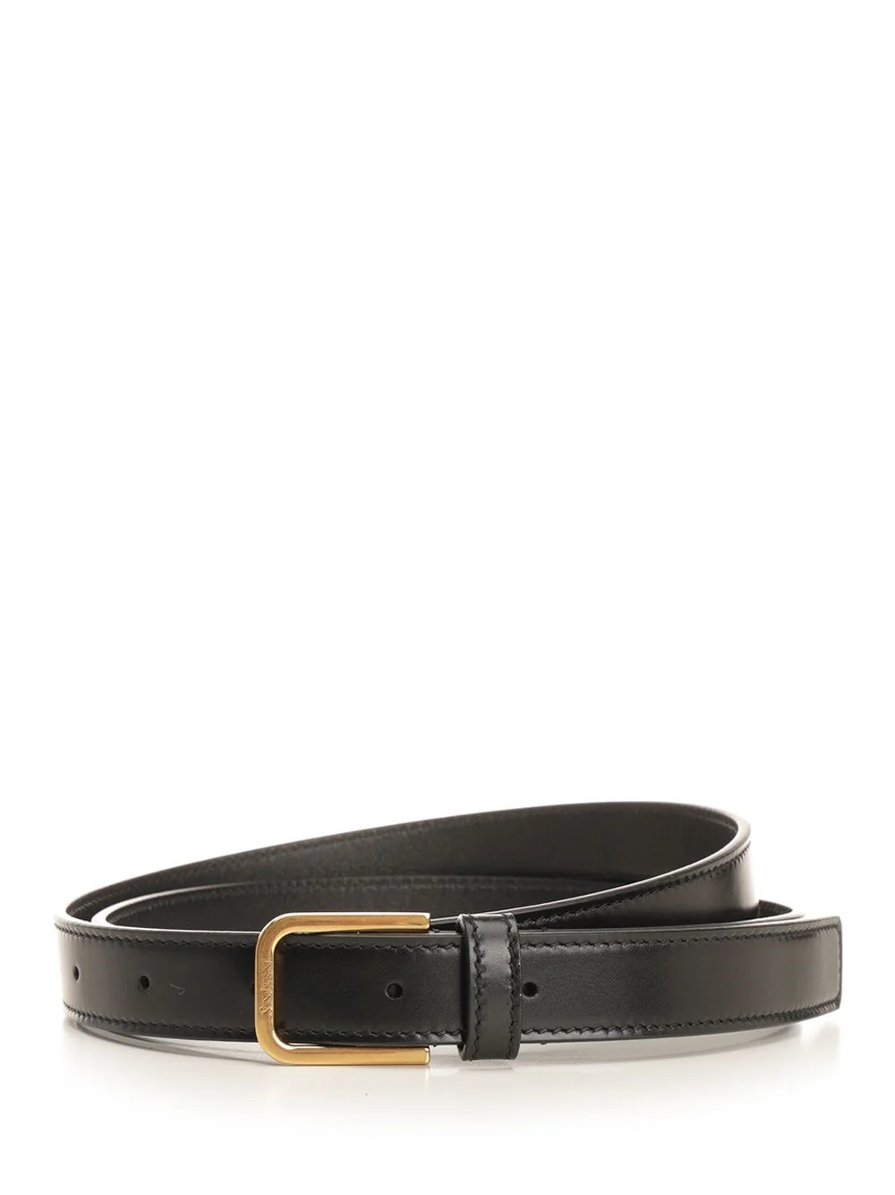 Saint Laurent Men Minimalist Smooth Leather Belt