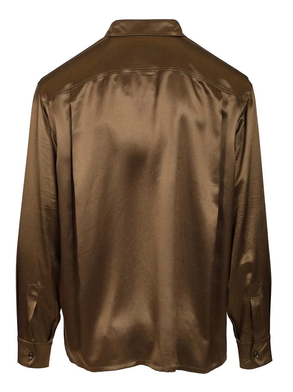 Saint Laurent Men Silk Satin Shirt - Image 2