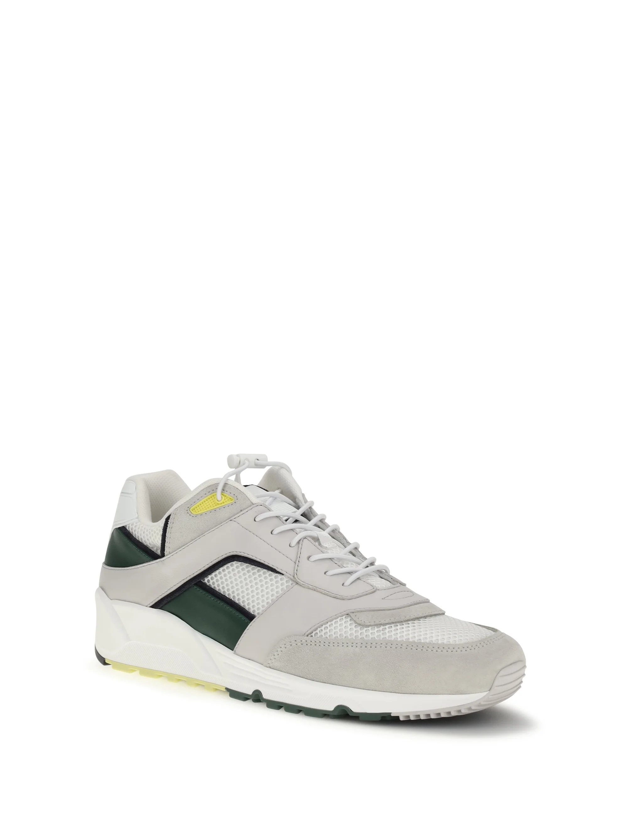 Saint Laurent Men Smooth Leather And Suede Bump Sneakers - Image 2