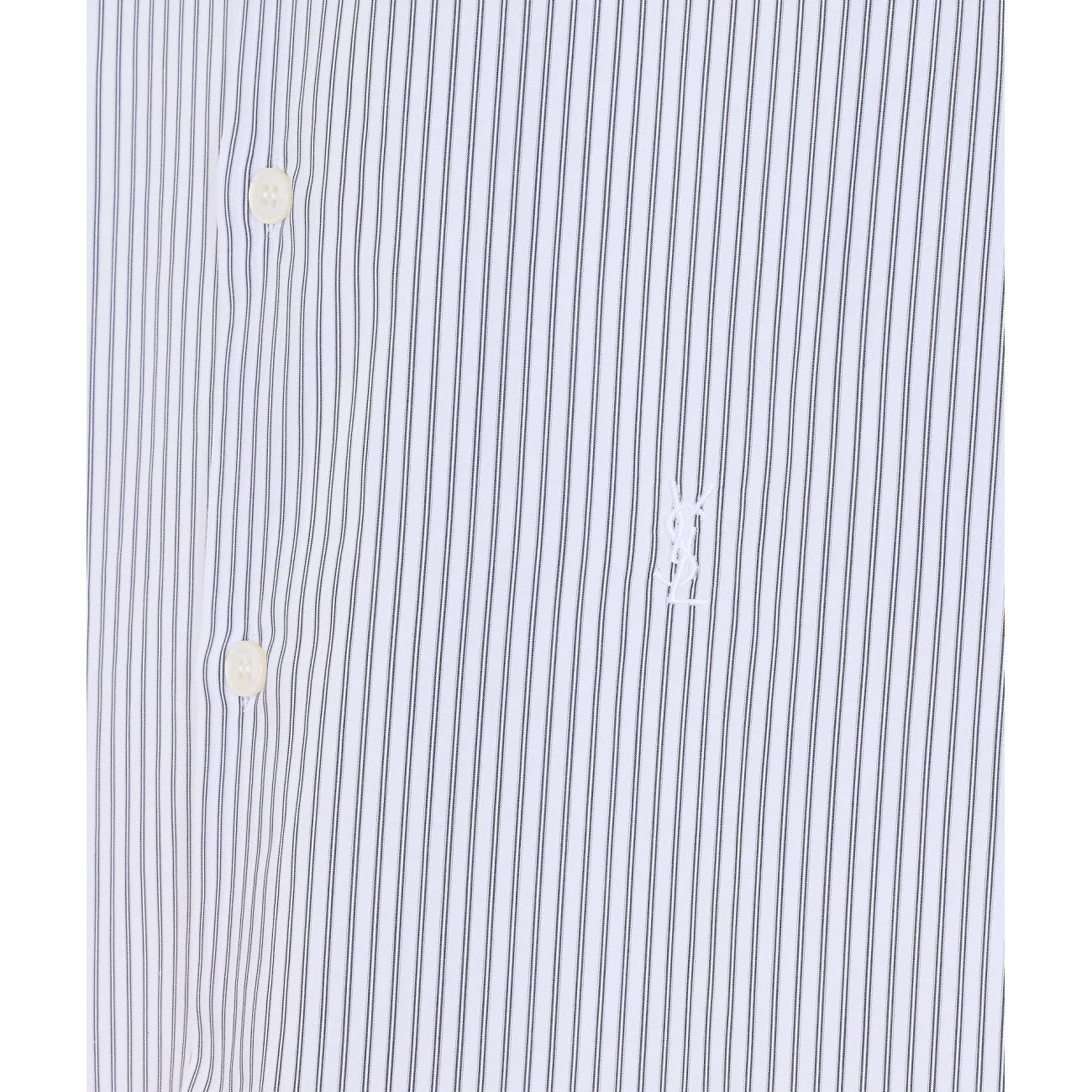 Saint Laurent Men Striped Cassandre Shirt - Image 2