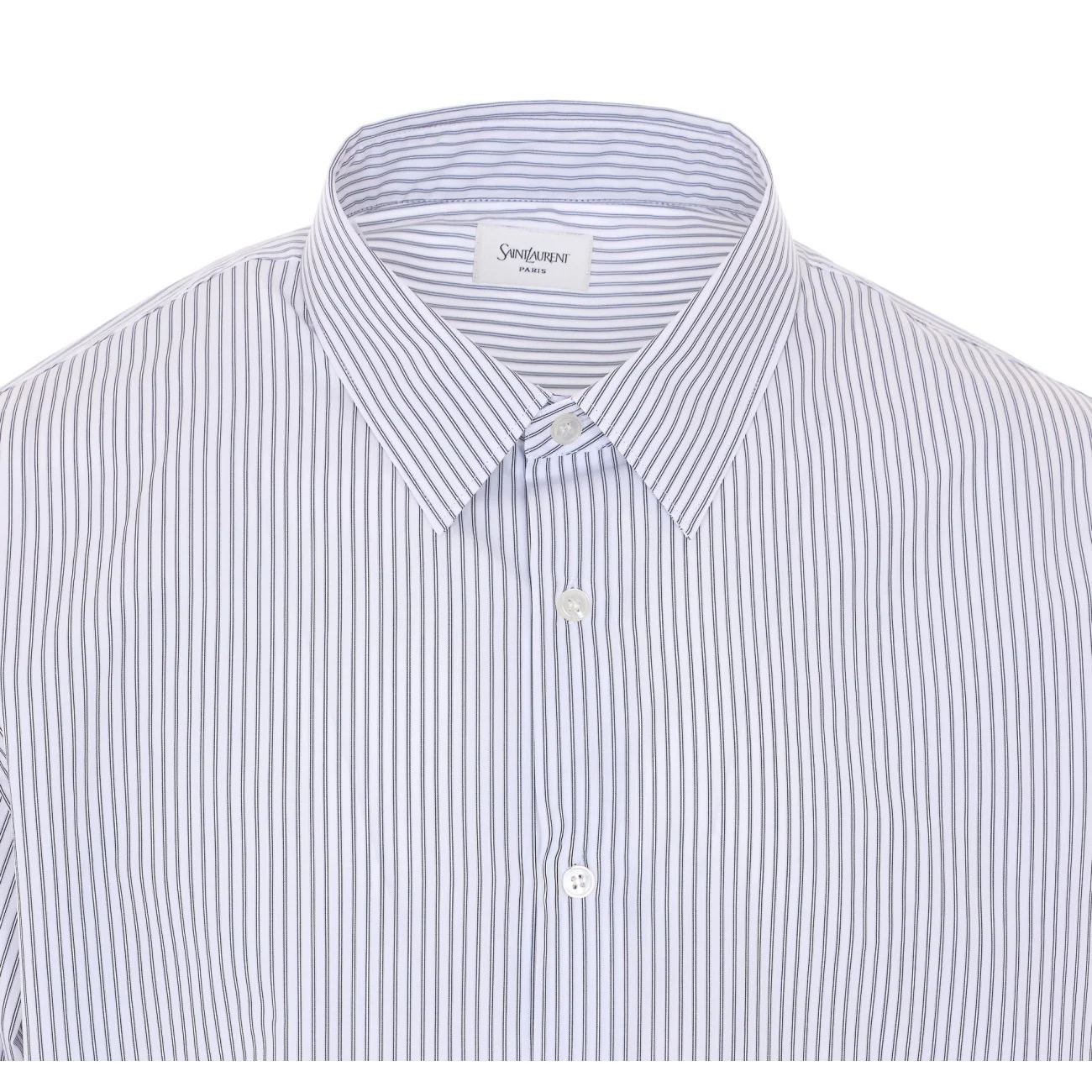 Saint Laurent Men Striped Cassandre Shirt - Image 4