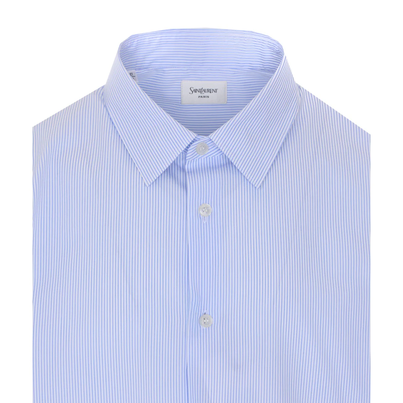 Saint Laurent Men Striped Cassandre Shirt - Image 4