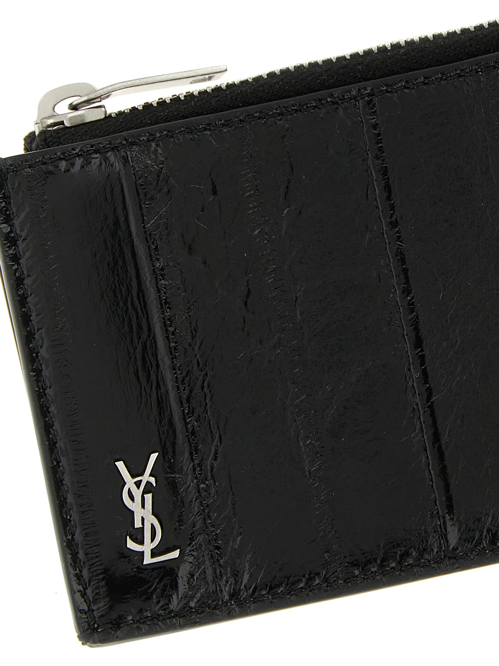 Saint Laurent Men 'Tiny Cassandre' Card Holder - Image 3
