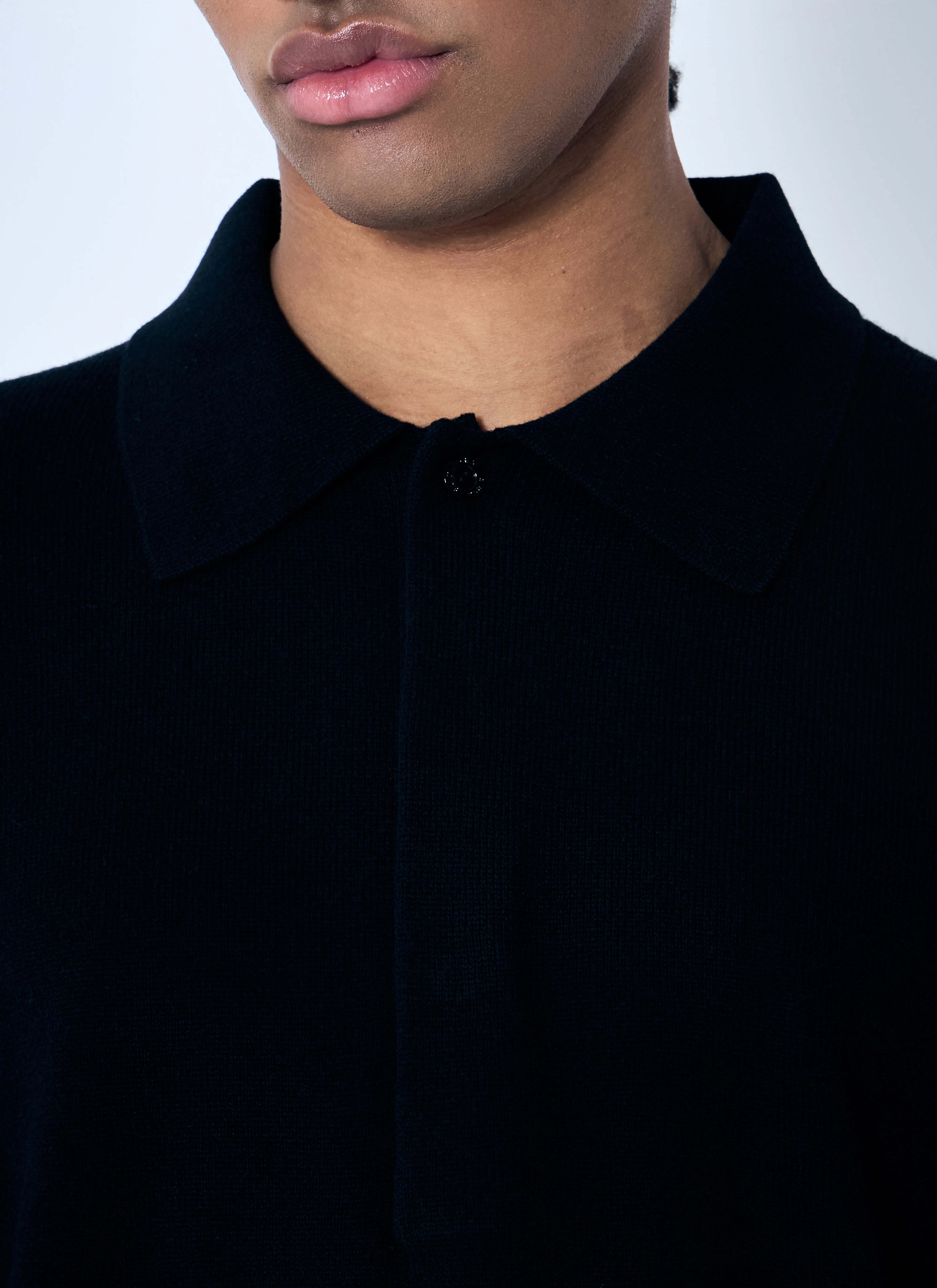 Saint Laurent Men Wool Polo Shirt - Image 5