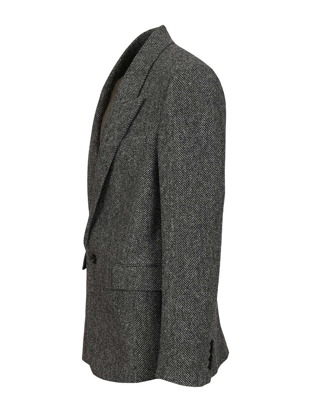 Saint Laurent Men Worsted Wool Jacket - Image 3
