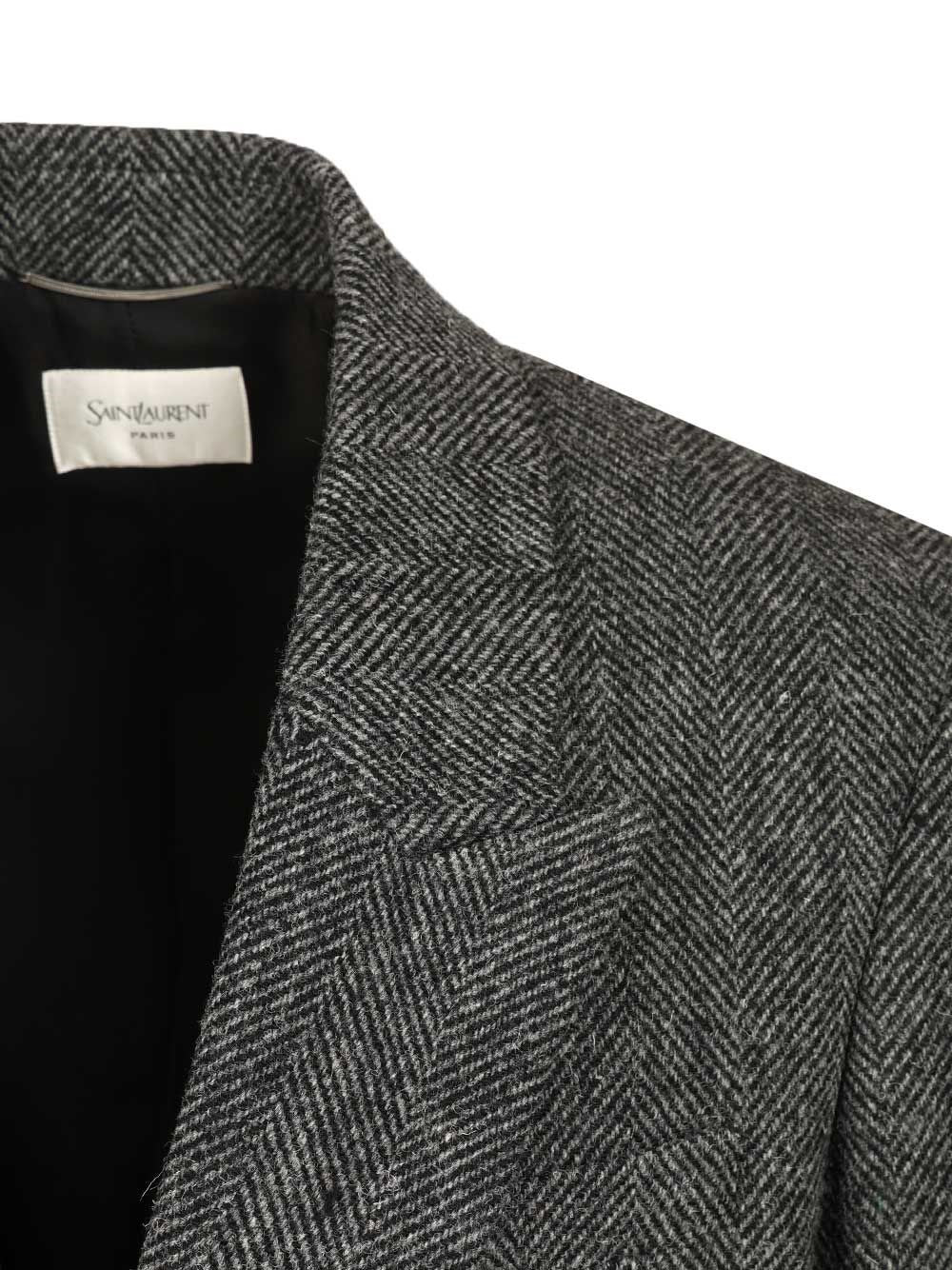 Saint Laurent Men Worsted Wool Jacket - Image 4