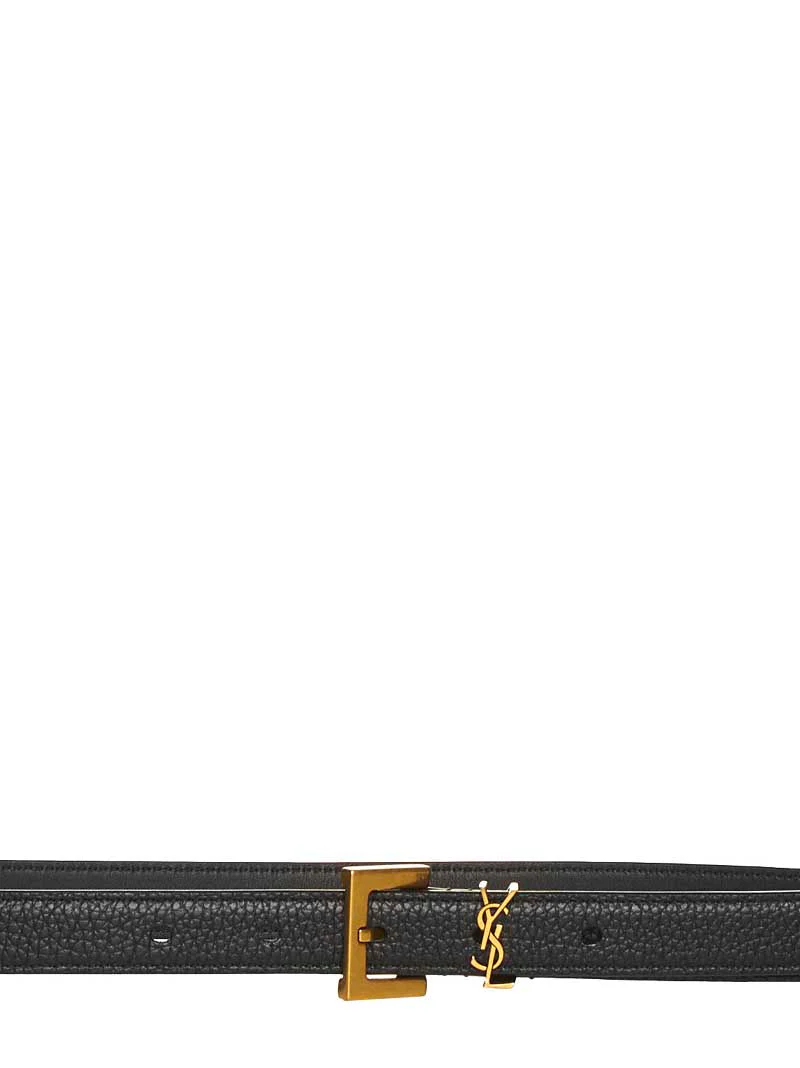 Saint Laurent Men Ysl Leather Belt - Image 2