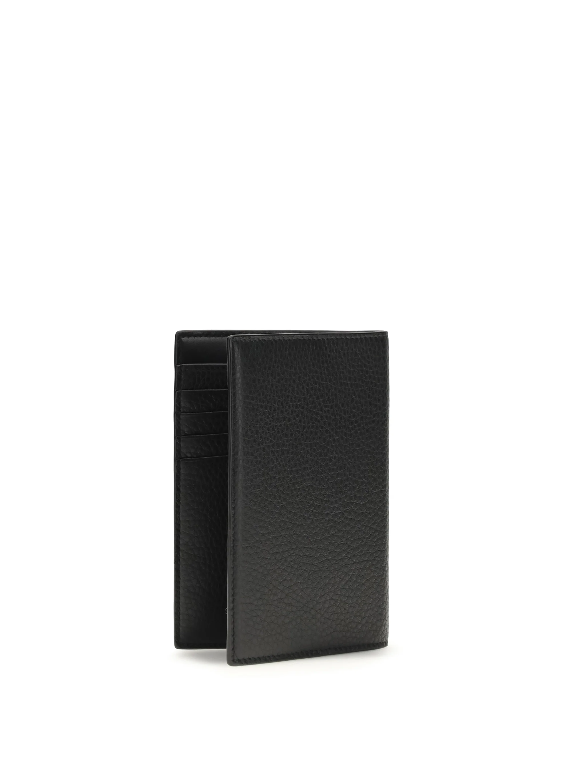 Saint Laurent Men Tiny Cassandre Passport Holder In Hammered Leather - Image 2