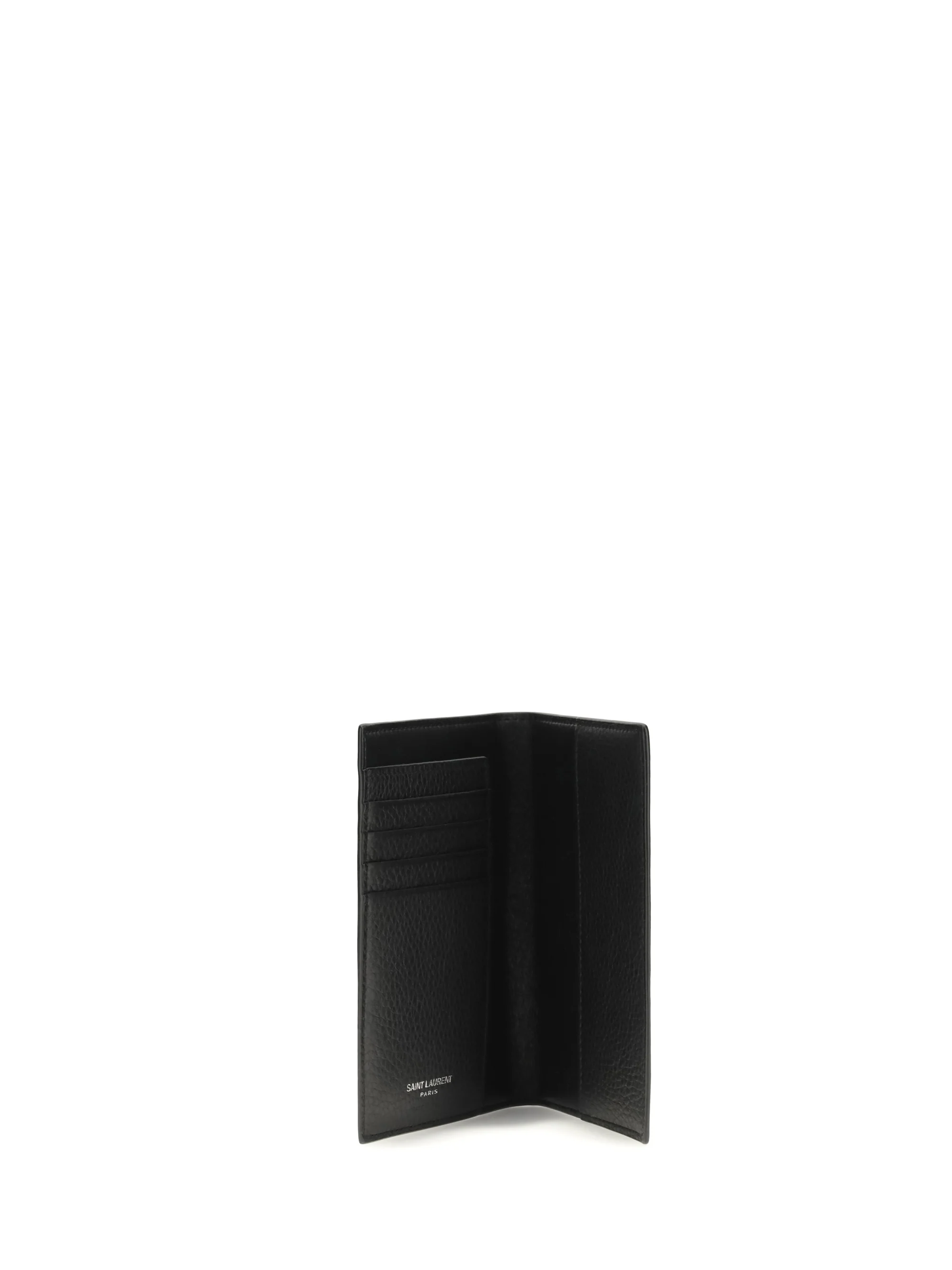 Saint Laurent Men Tiny Cassandre Passport Holder In Hammered Leather - Image 3
