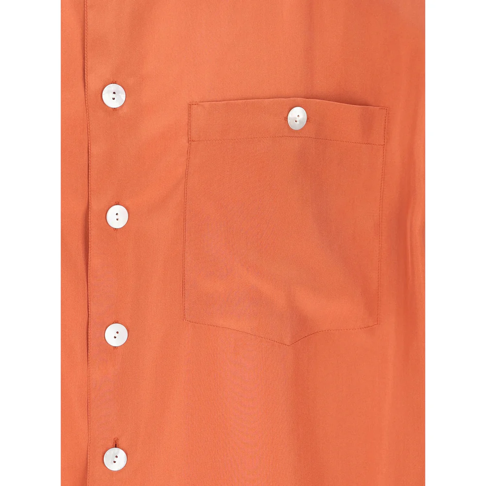 Saint Laurent Orange Shirts Men - Image 3