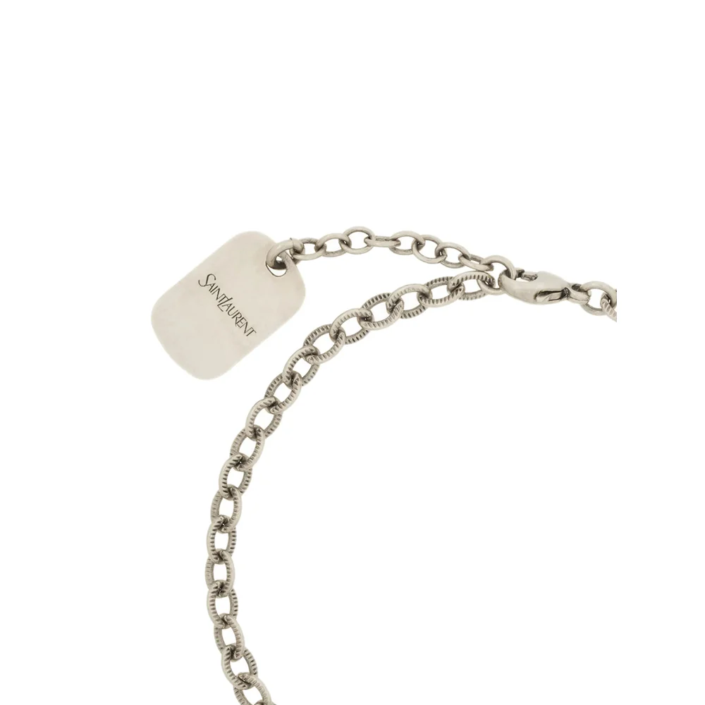 Saint Laurent Silver Bracelets Men - Image 2