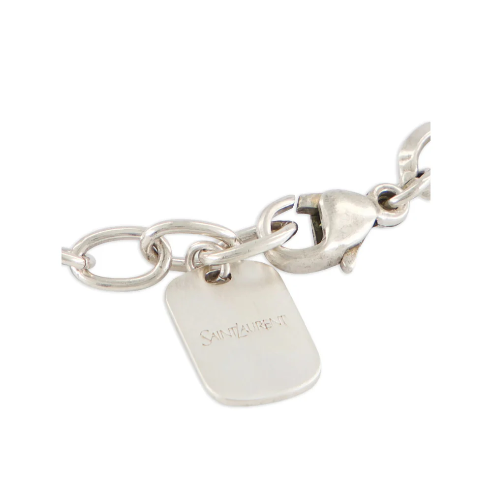 Saint Laurent Silver Bracelets Men - Image 2