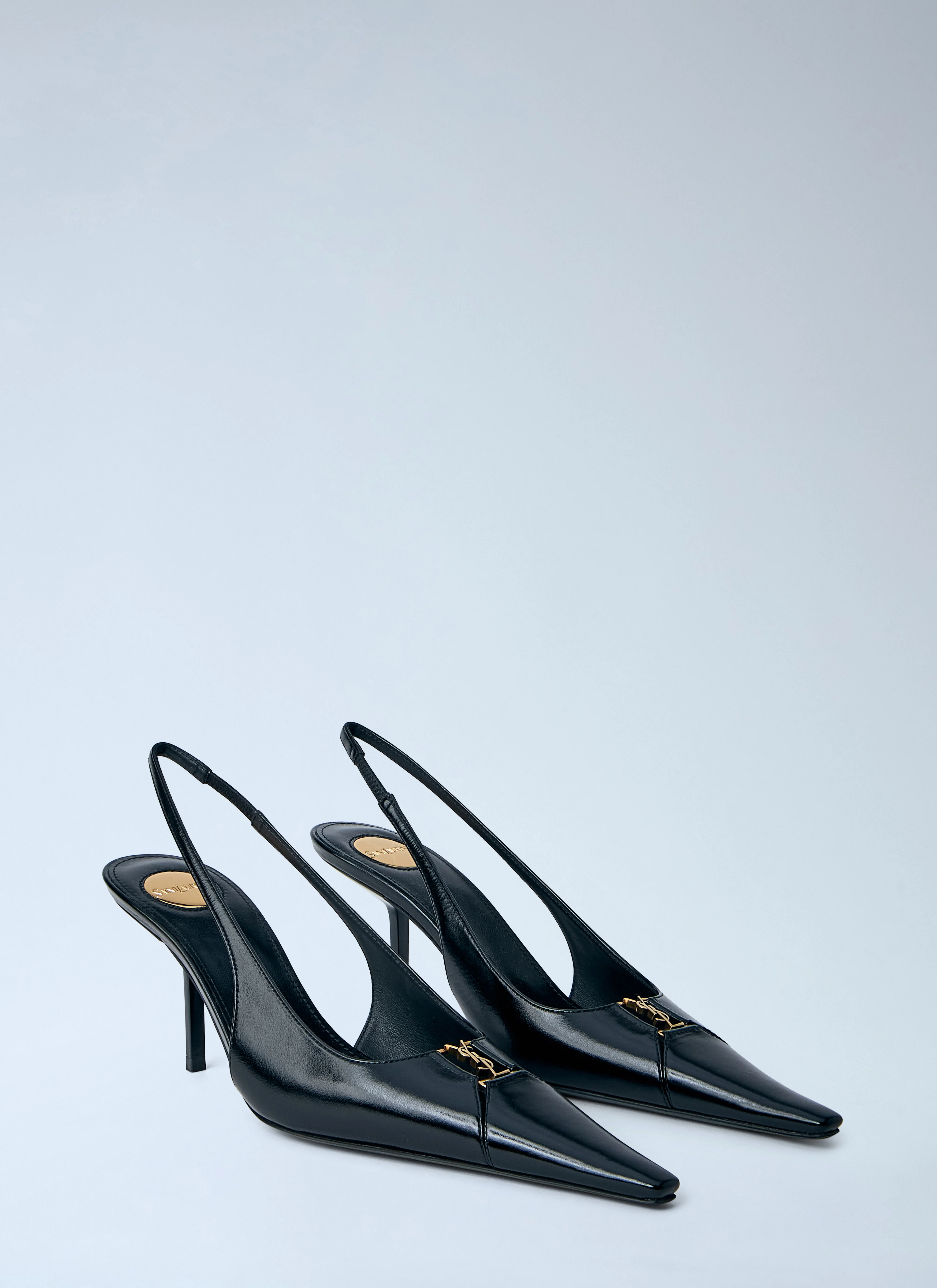 Saint Laurent Women Babylone Breteuil Slingback Pumps - Image 2