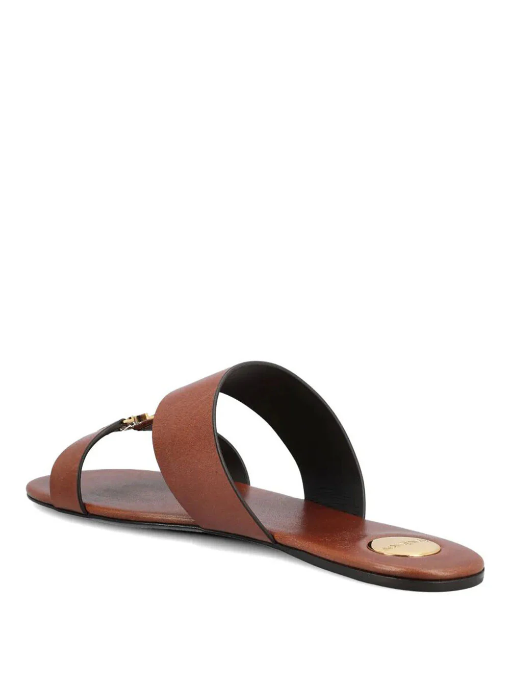 Saint Laurent Women Babylone Slides In Smooth Leather - Image 3