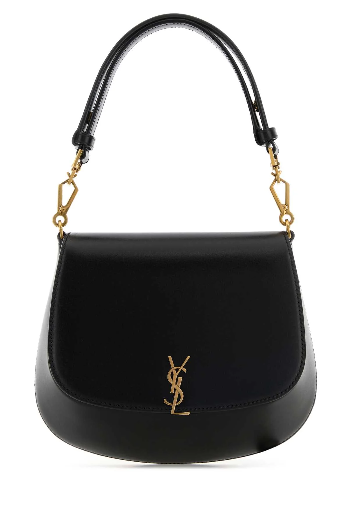 Saint Laurent Women Black Leather Voltaire Handbag