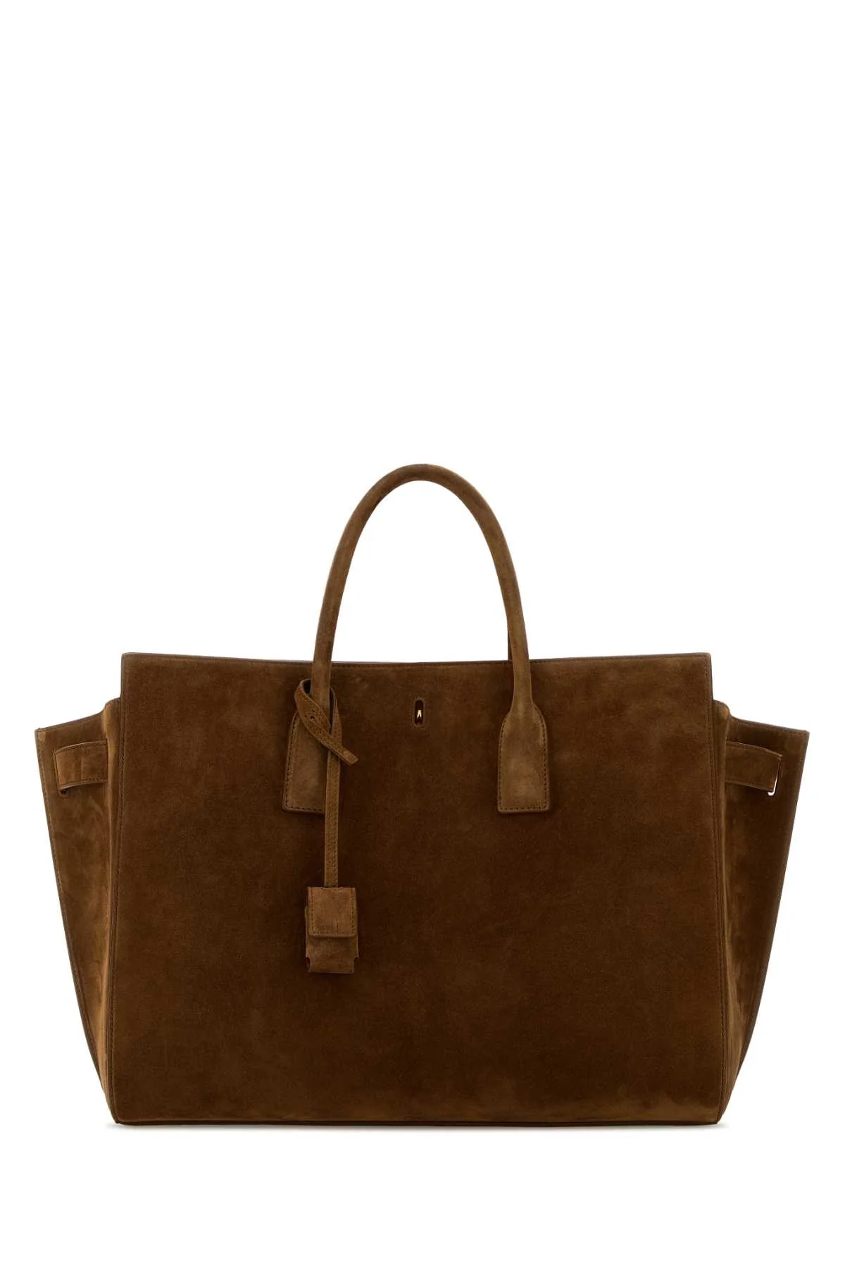 Saint Laurent Women Camel Suede Sac De Jour Shopping Bag