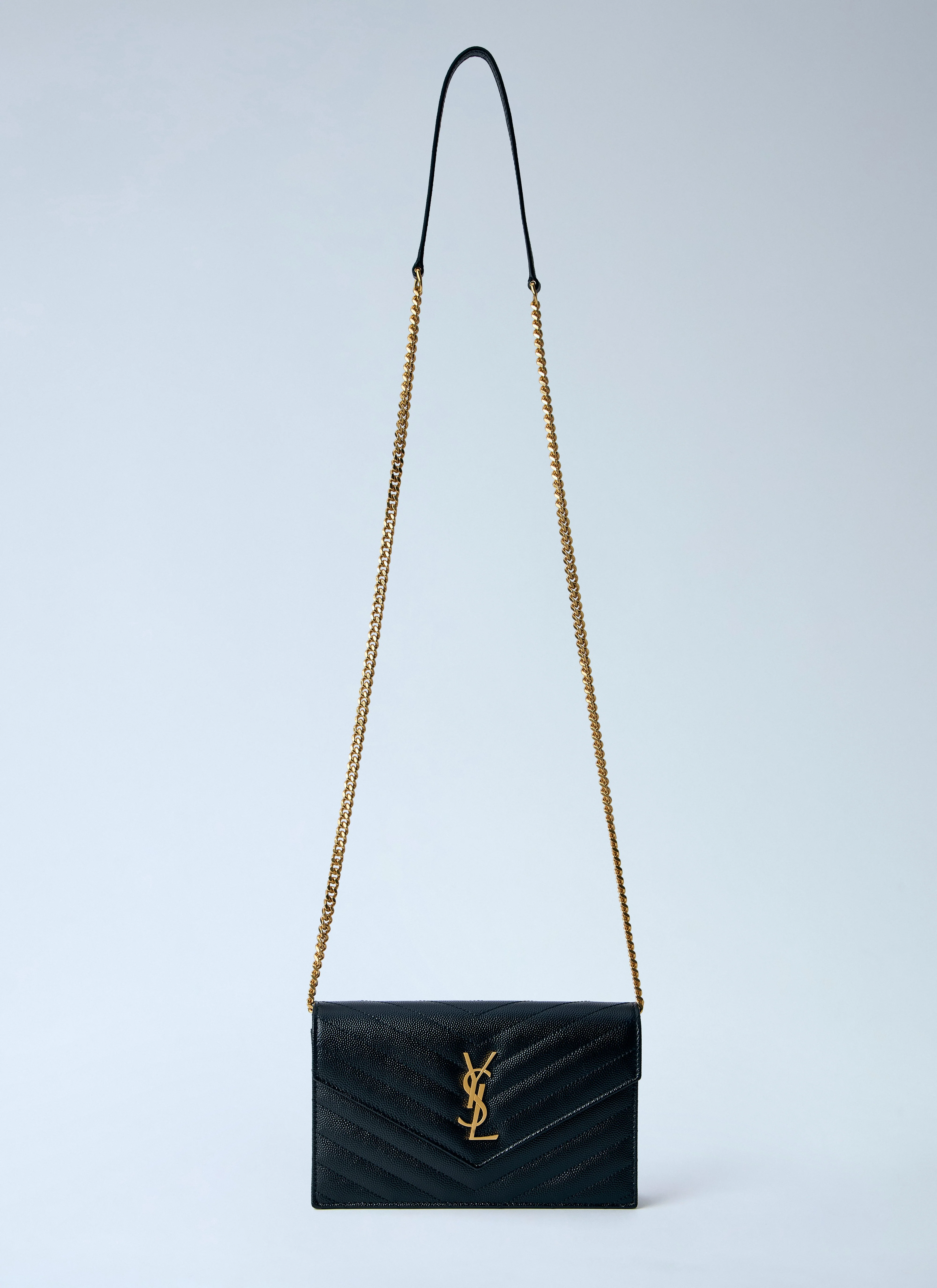 Saint Laurent Women Cassandre Chain Wallet
