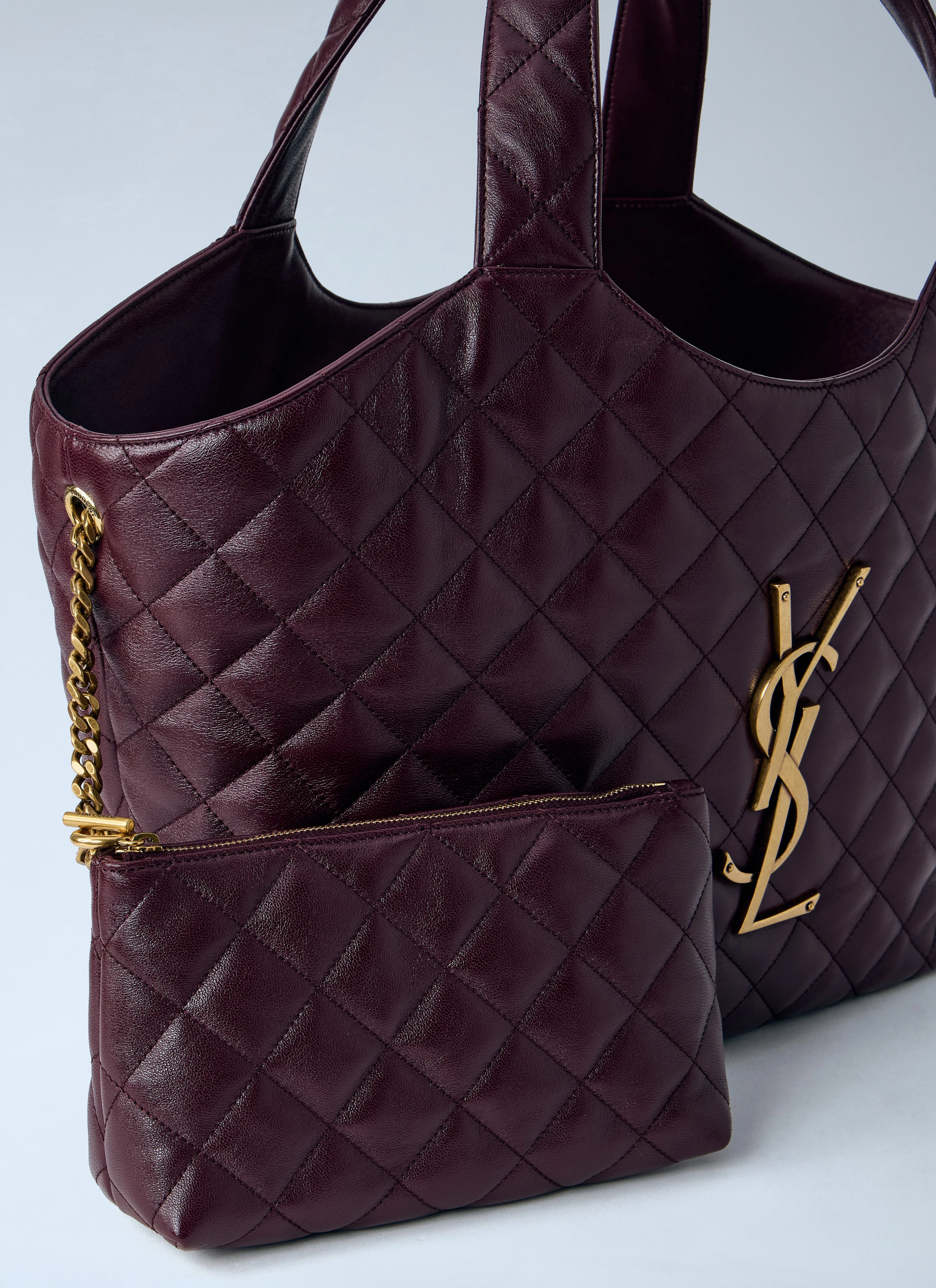 Saint Laurent Women Icare Medium Nappa Shoulder Bag - Image 4