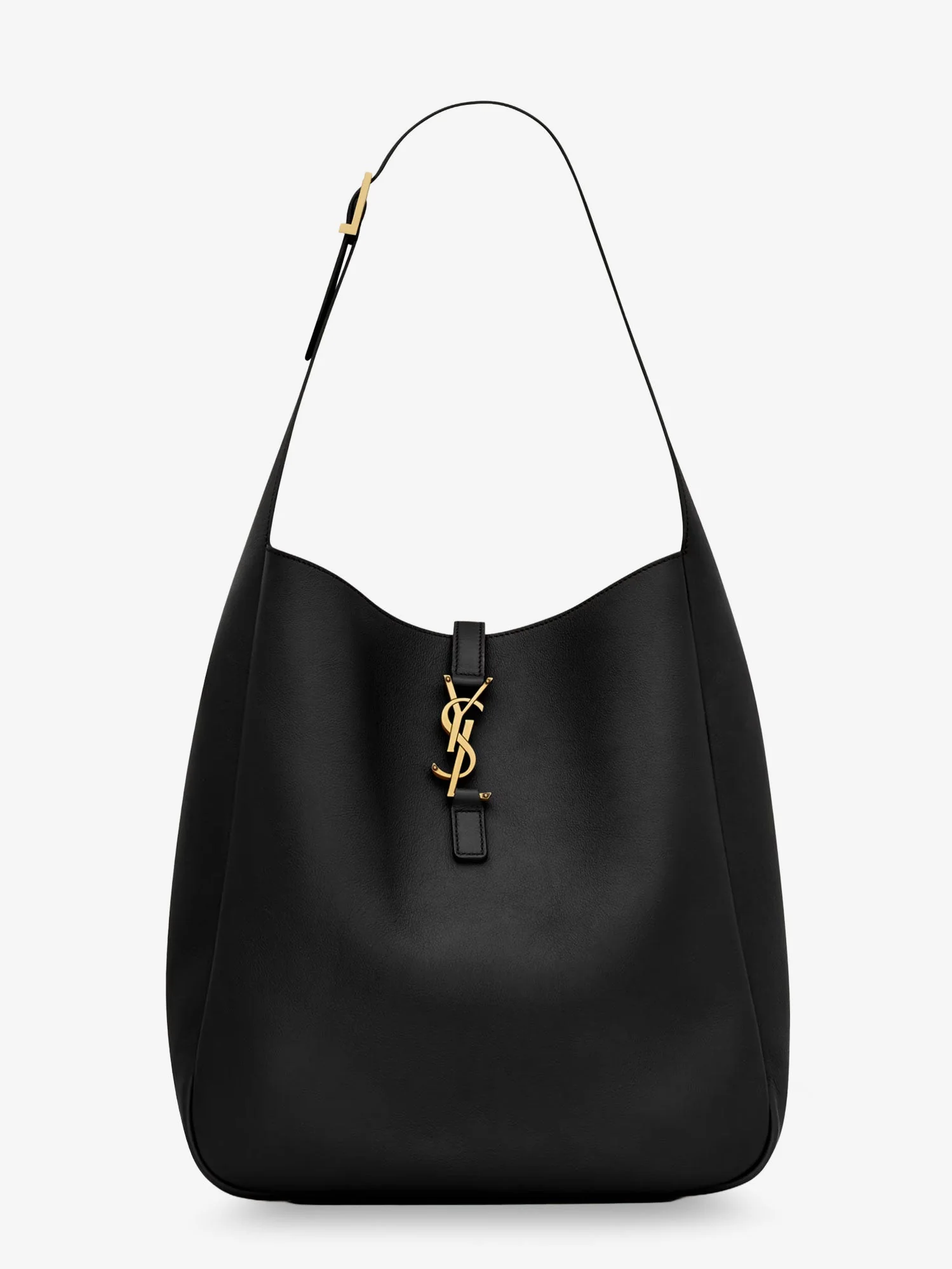 Saint Laurent Women Le 5 Ã 7 Hammered Leather Shoulder Bag