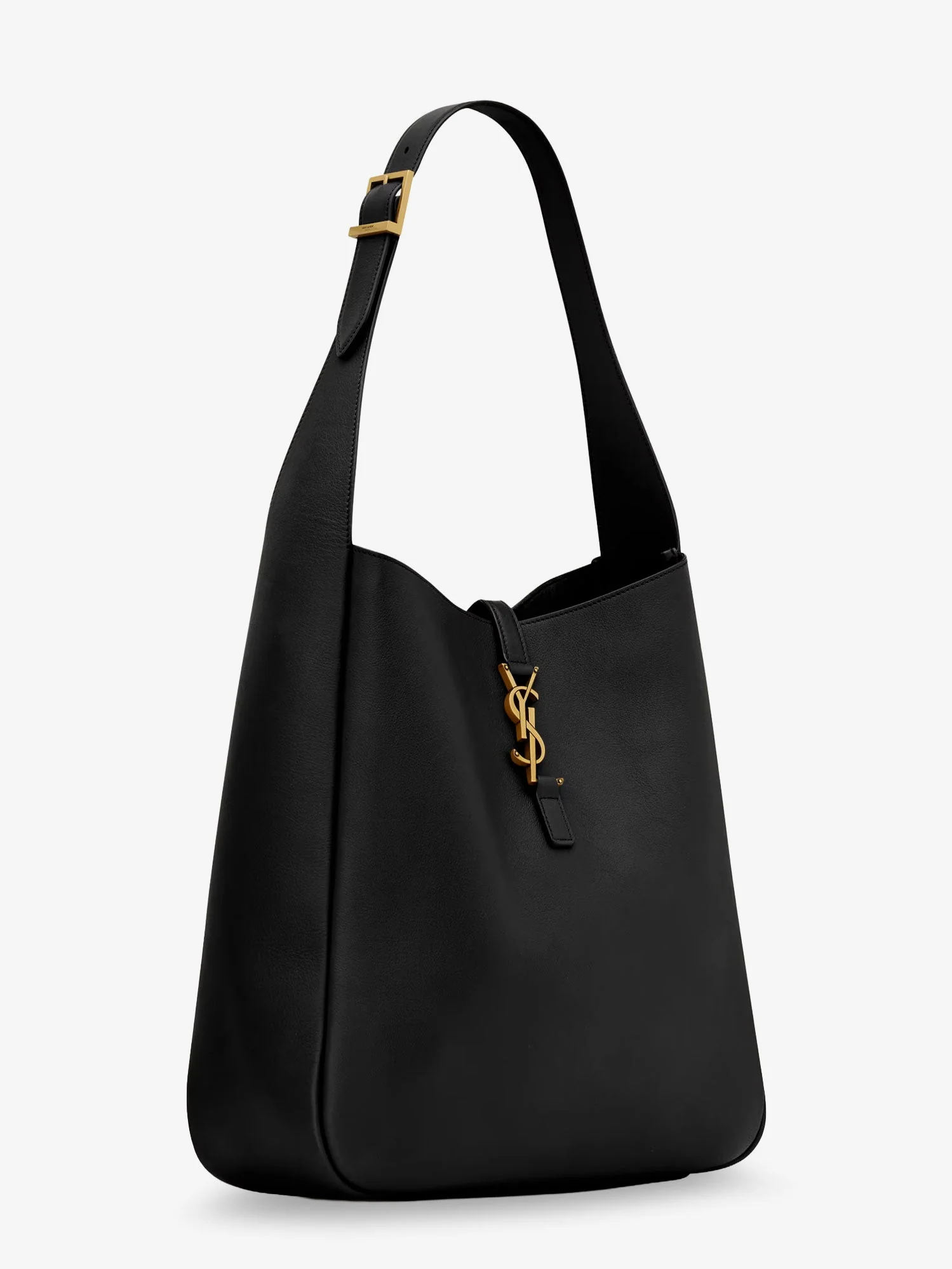 Saint Laurent Women Le 5 Ã 7 Hammered Leather Shoulder Bag - Image 3