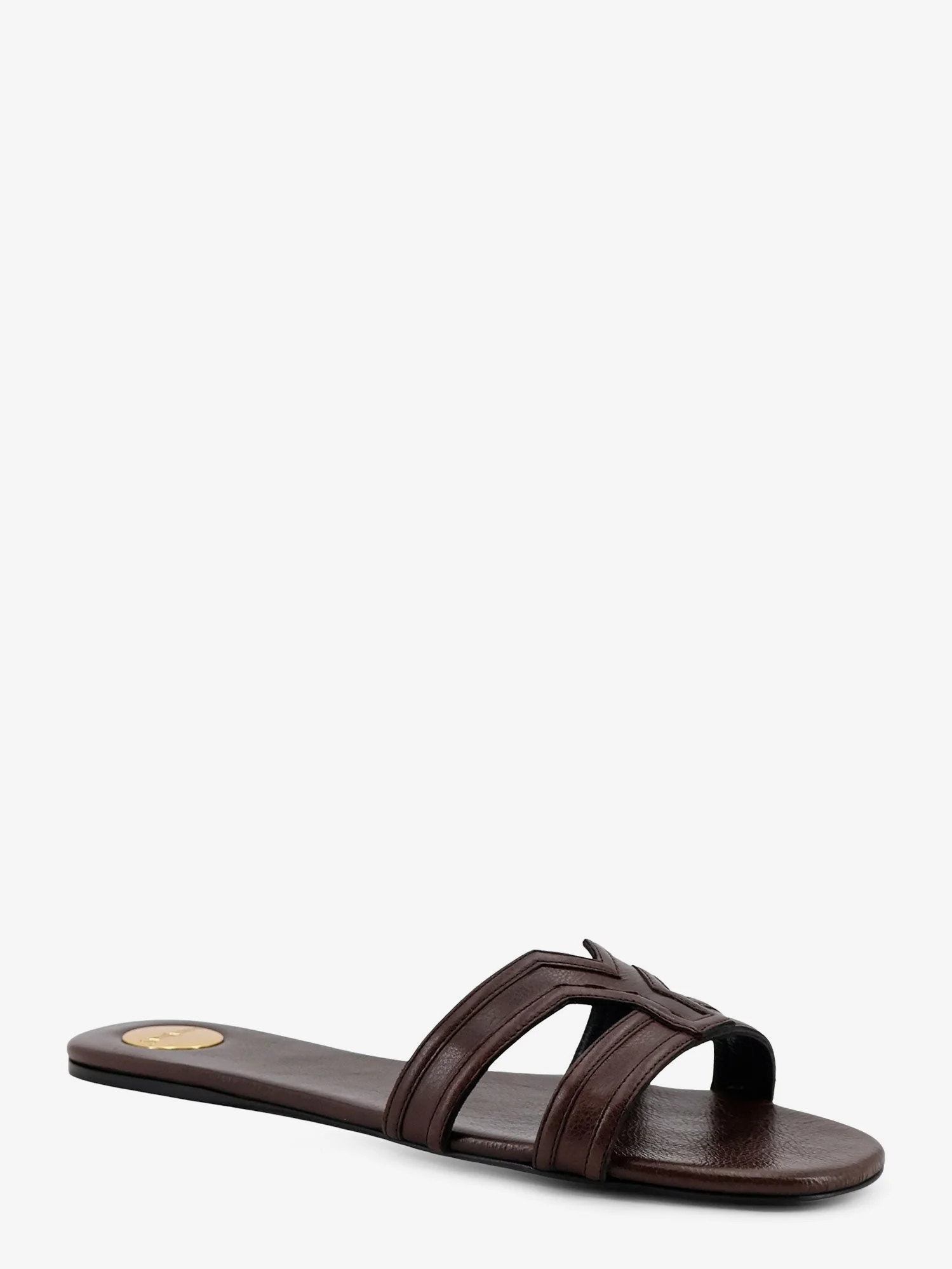 Saint Laurent Women Mabrouka Leather Sandals - Image 2