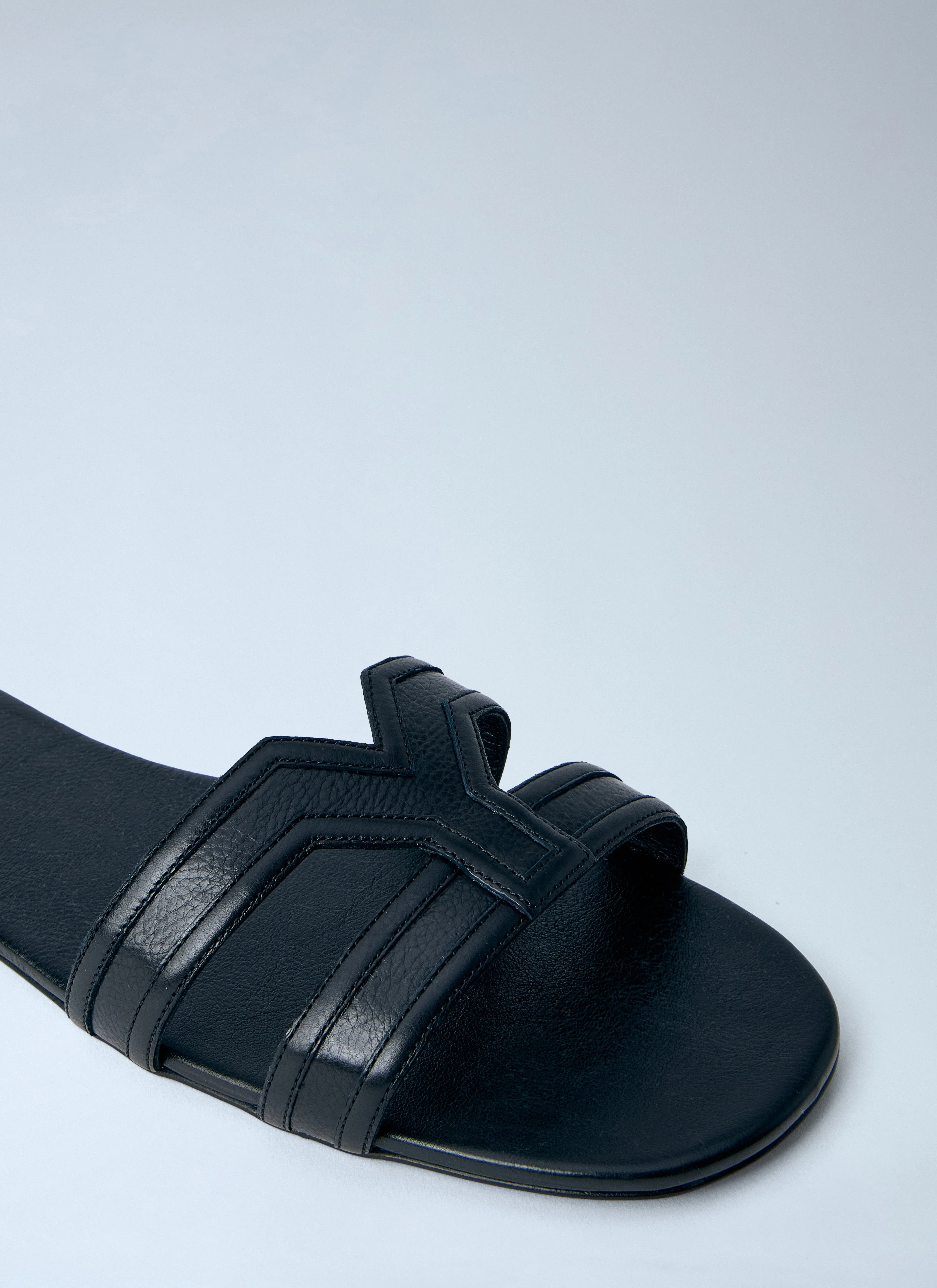 Saint Laurent Women Mabrouka Leather Sandals - Image 3
