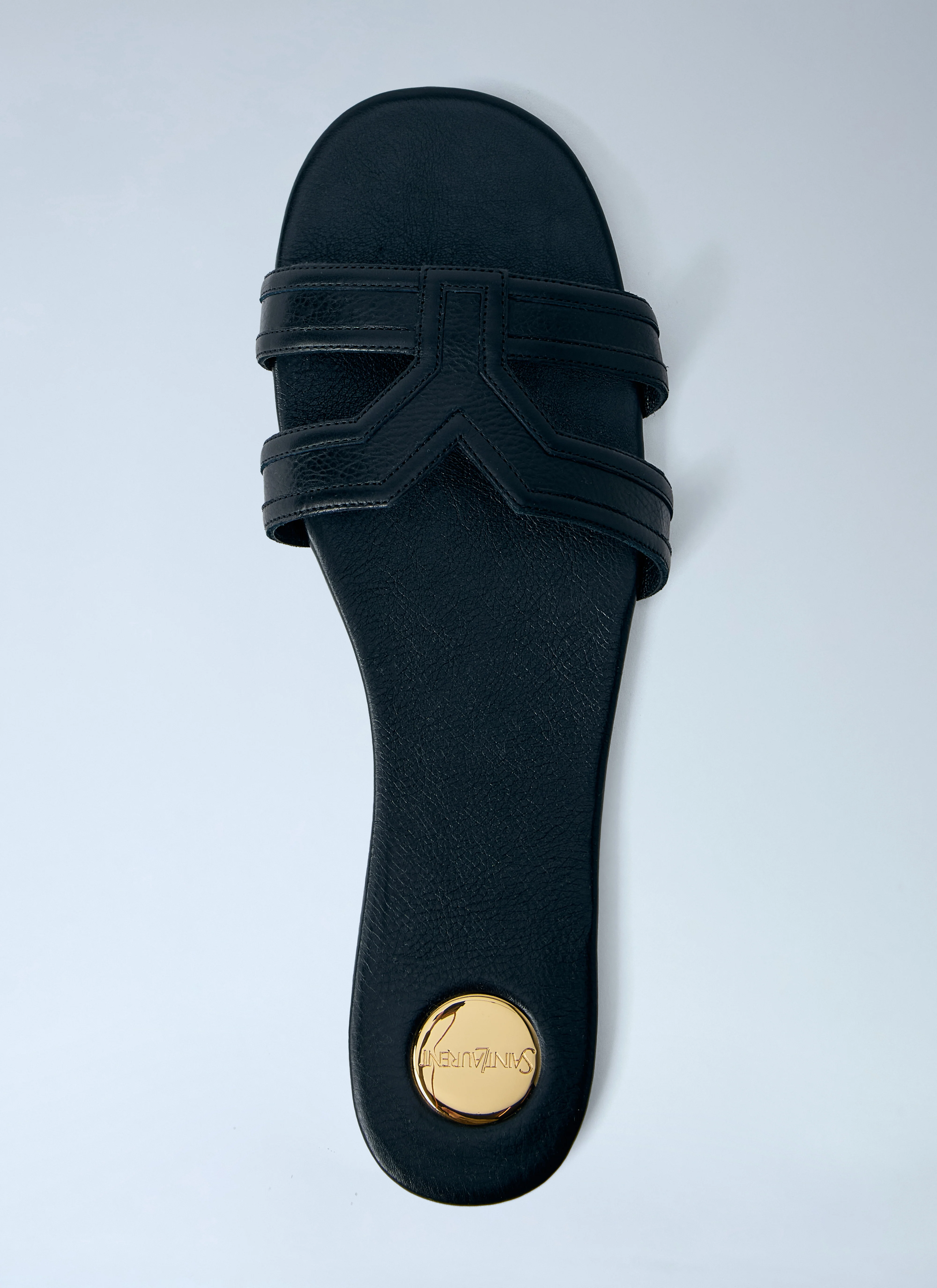 Saint Laurent Women Mabrouka Leather Sandals - Image 6