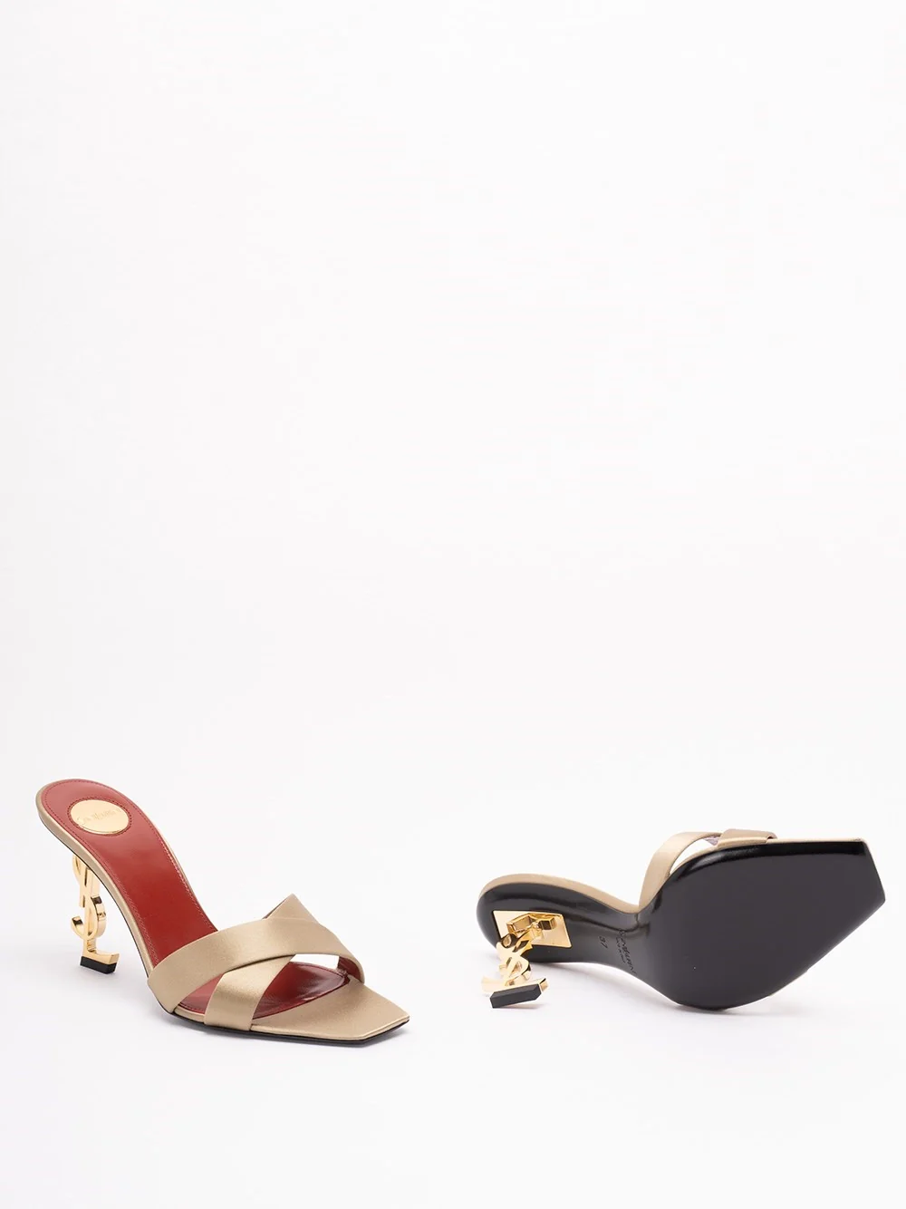 Saint Laurent Women `Opyum` Mules - Image 4