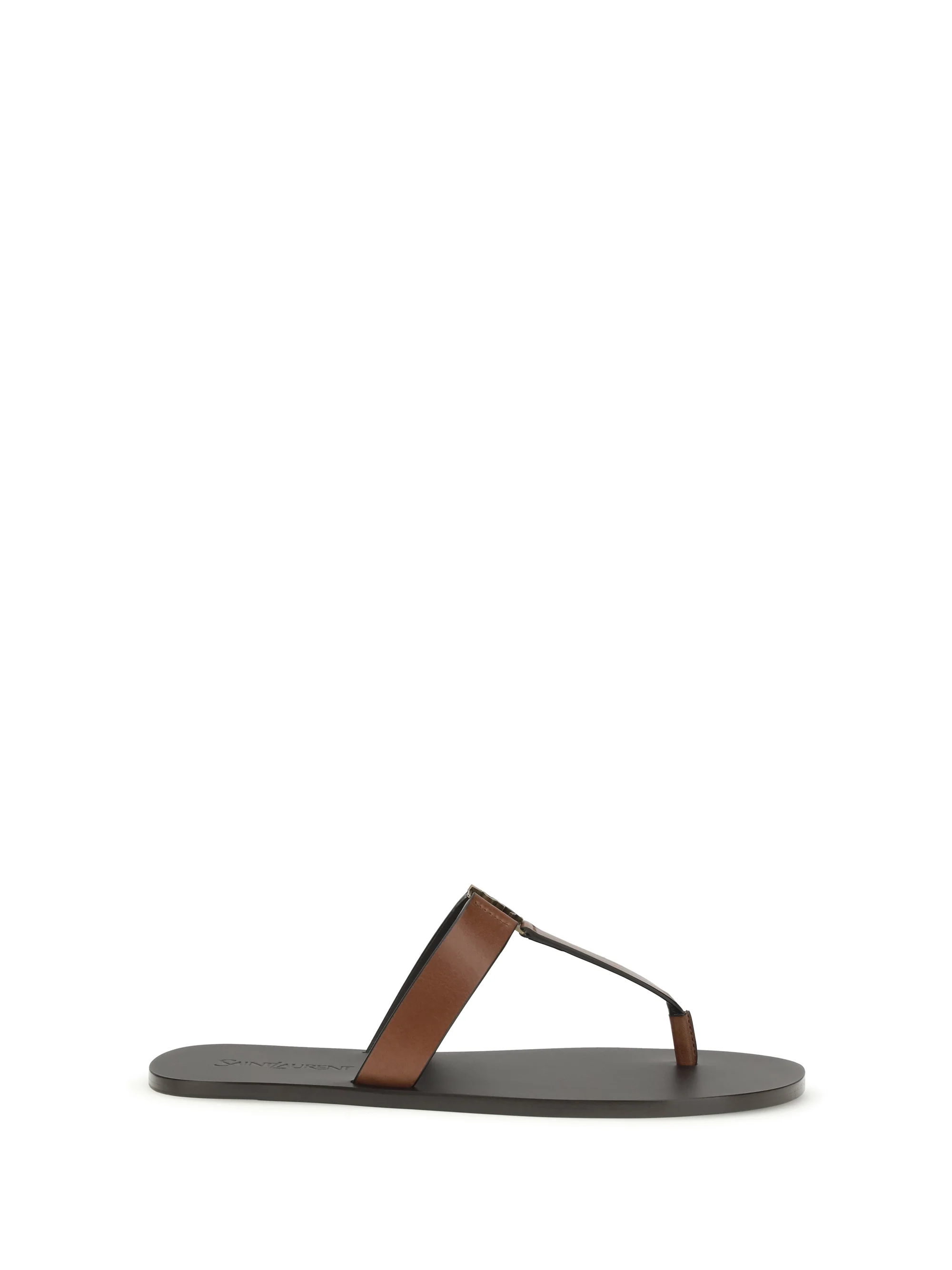 Saint Laurent Women Leather Thong Sandals