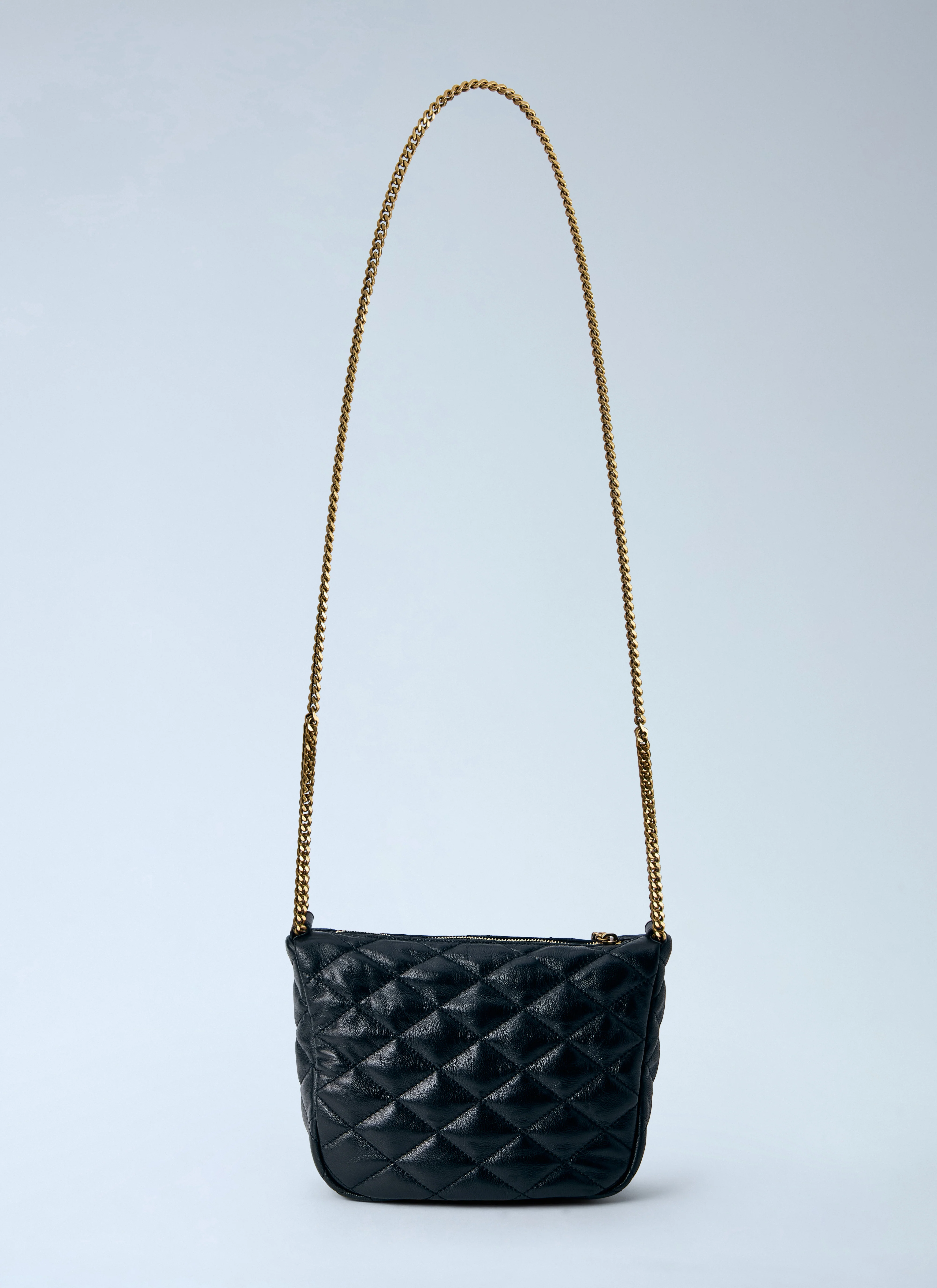Saint Laurent Women Quilted Leather Chain Bag - Image 3