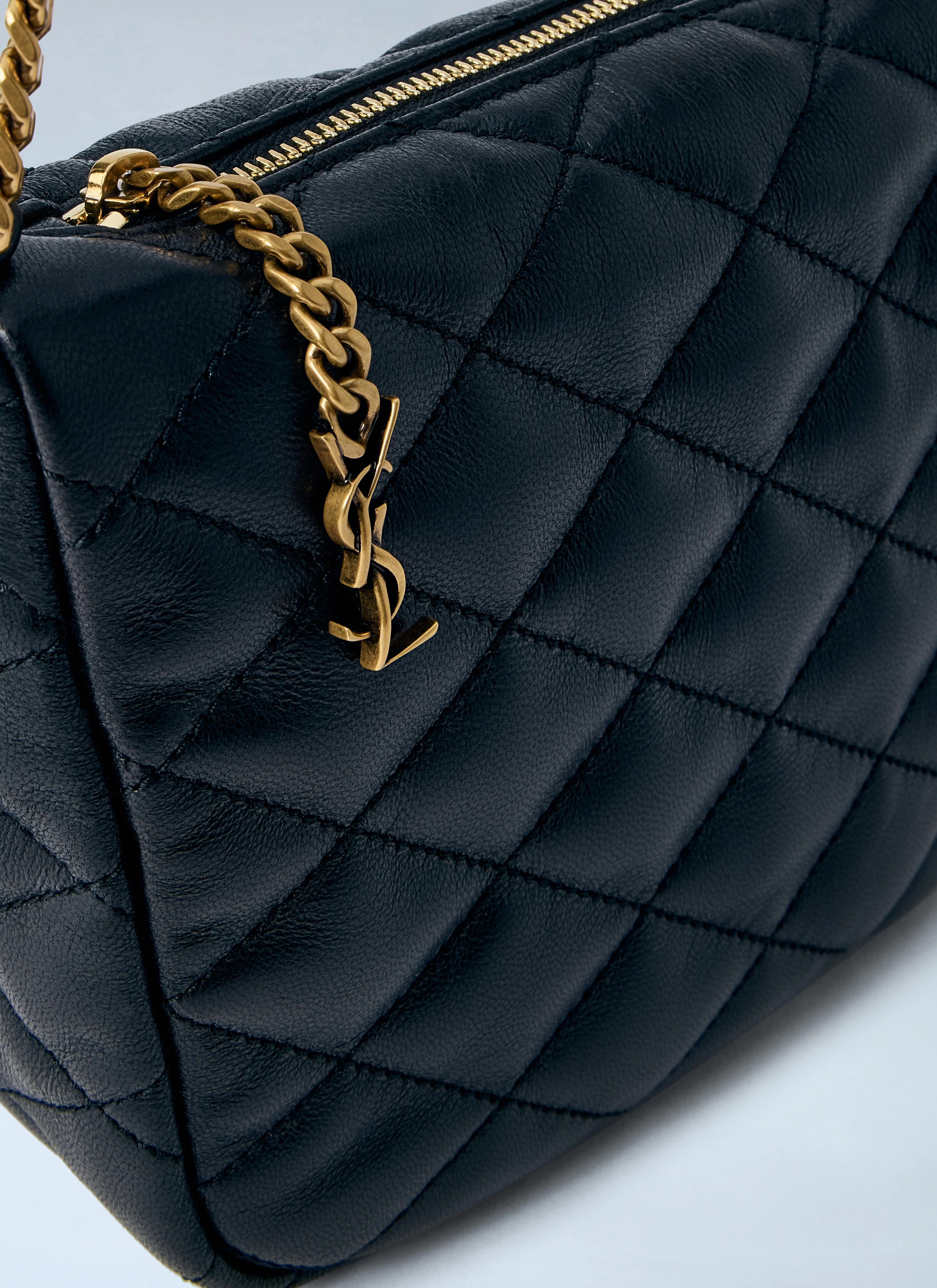 Saint Laurent Women Quilted Leather Chain Bag - Image 4