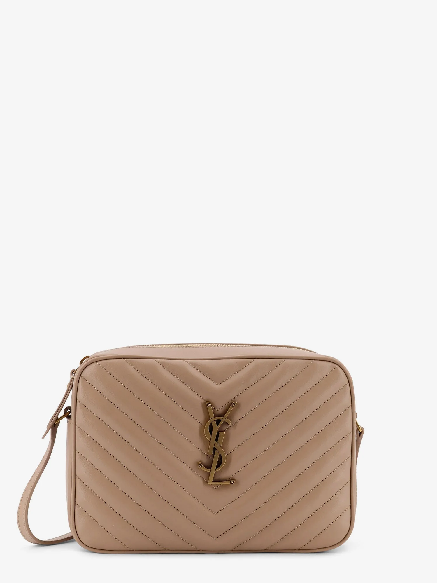 Saint Laurent Women Quilted Leather Lou Camera Bag