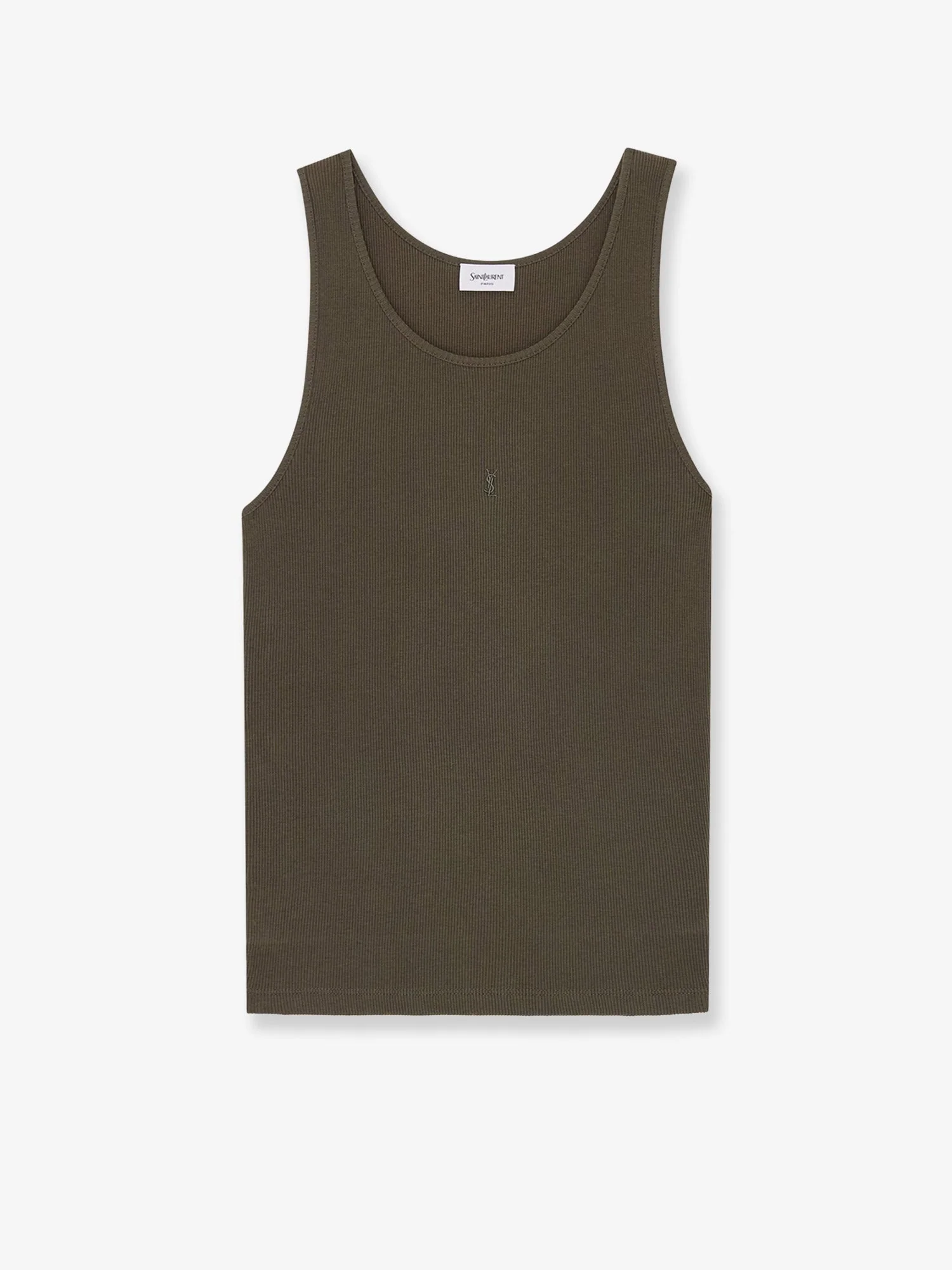 Saint Laurent Women Ribbed Cotton Top