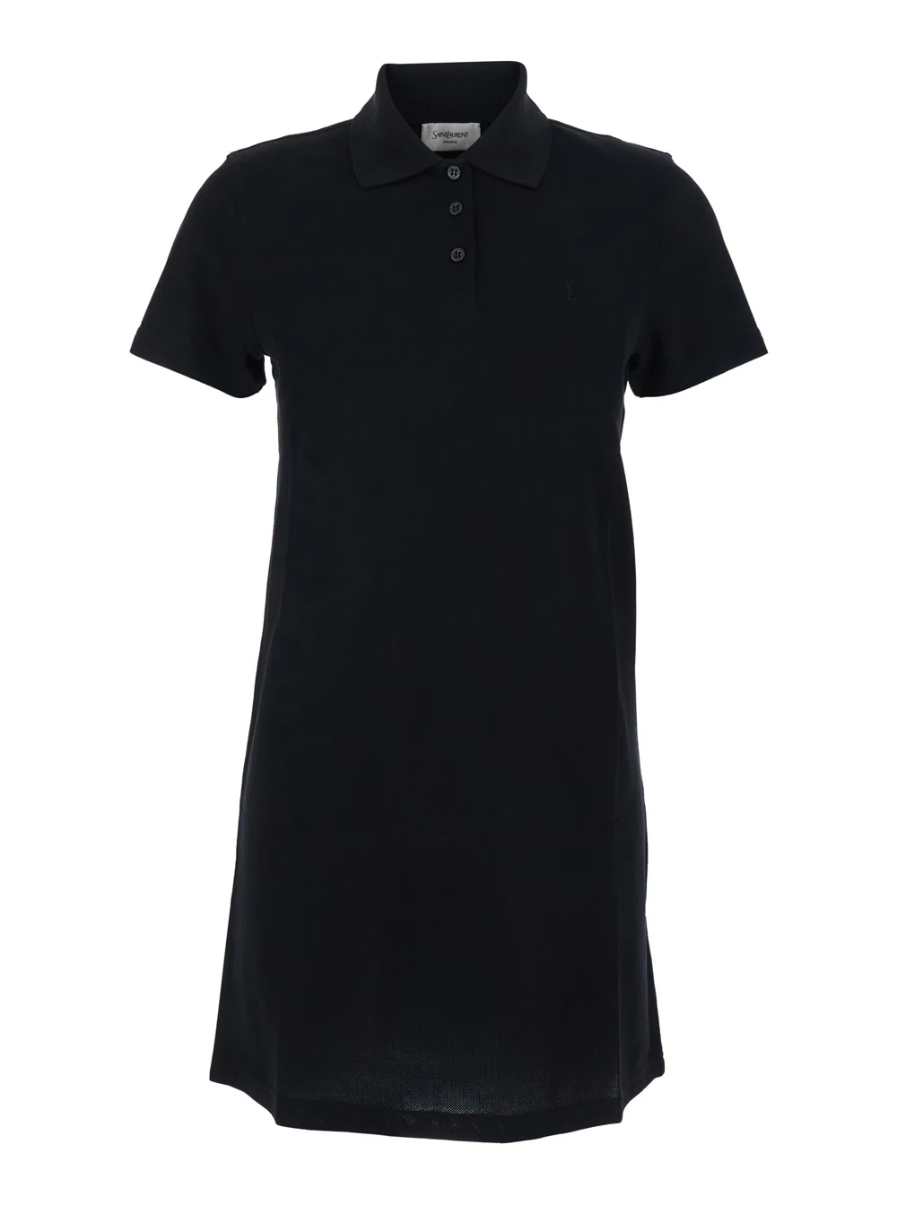 Saint Laurent Women Robe Polo Pique Brod Coton