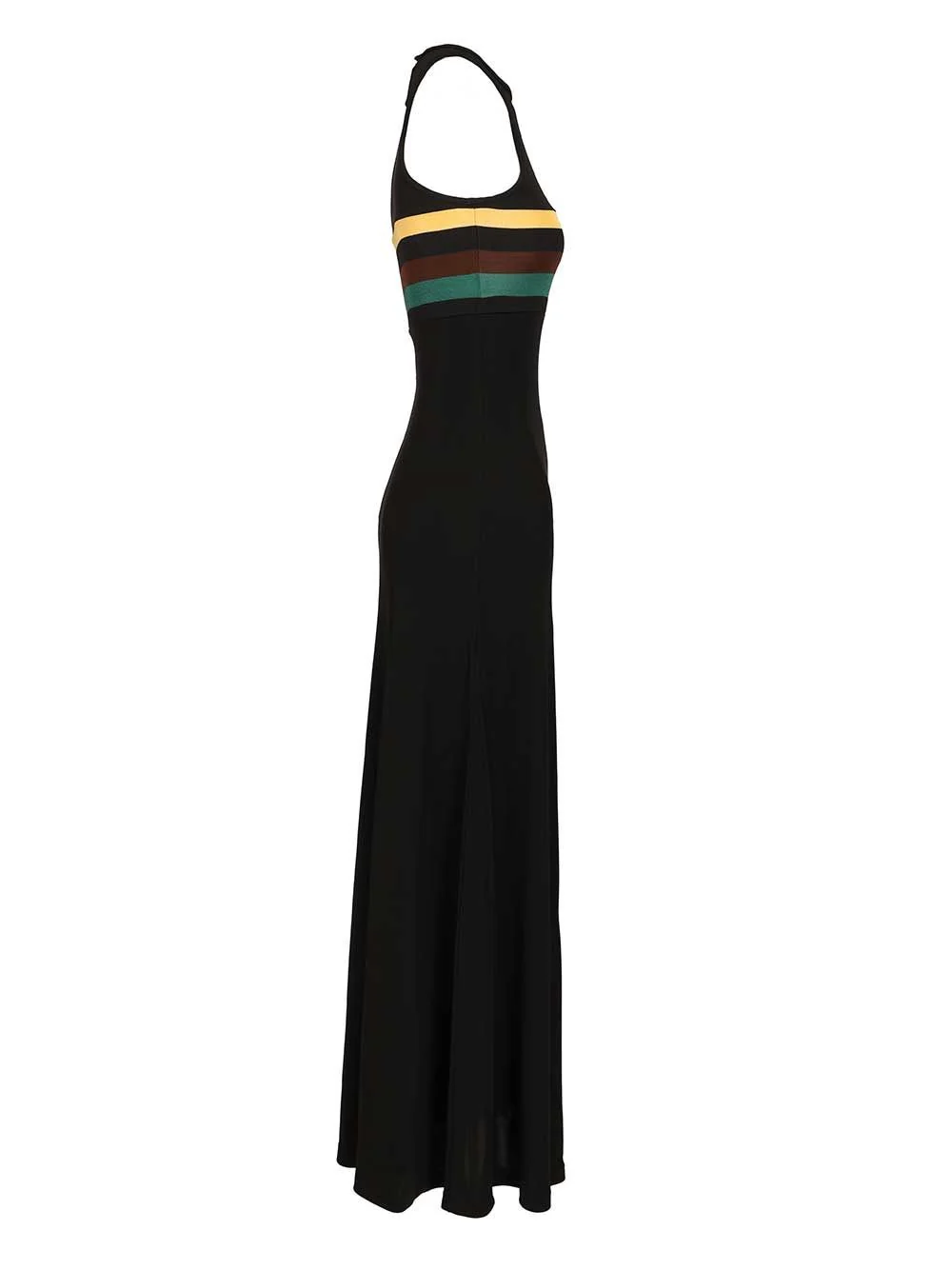 Saint Laurent Women Striped Jersey Crepe Tank Dress - Image 3