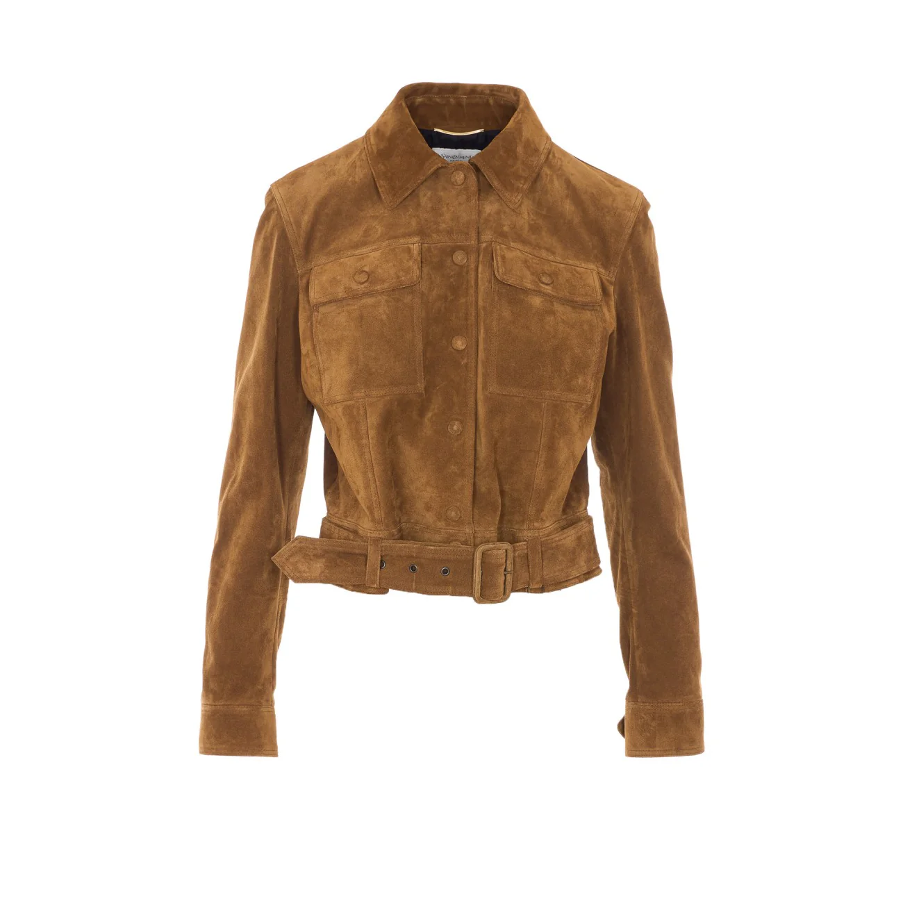 Saint Laurent Women Tailored Vintage Split Leather Jacket