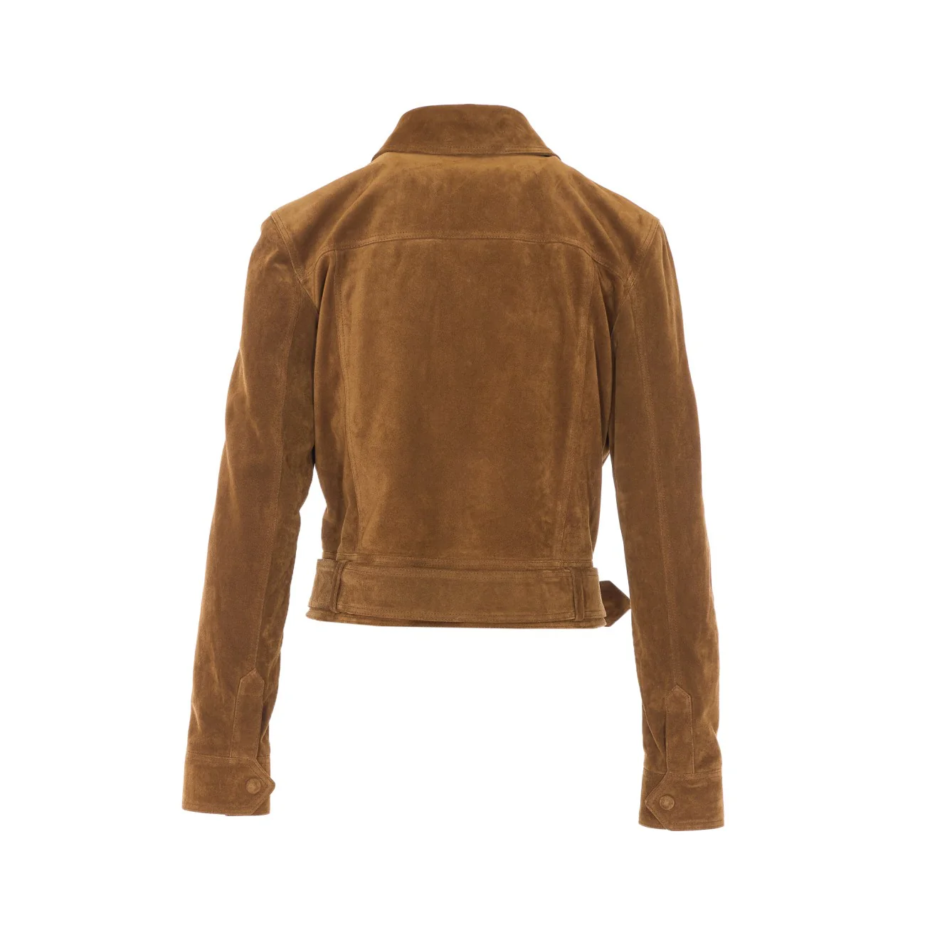 Saint Laurent Women Tailored Vintage Split Leather Jacket - Image 2