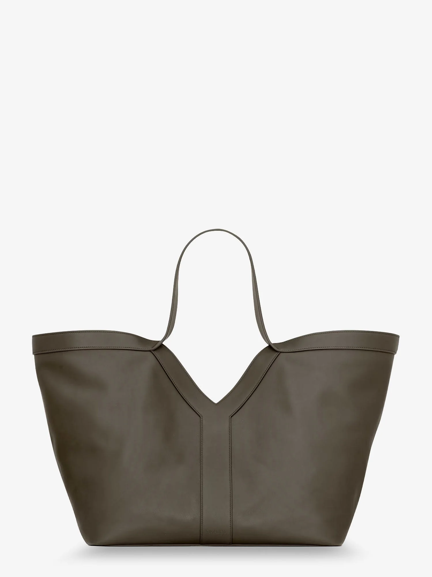 Saint Laurent Women Tote Y Hammered Leather Shoulder Bag