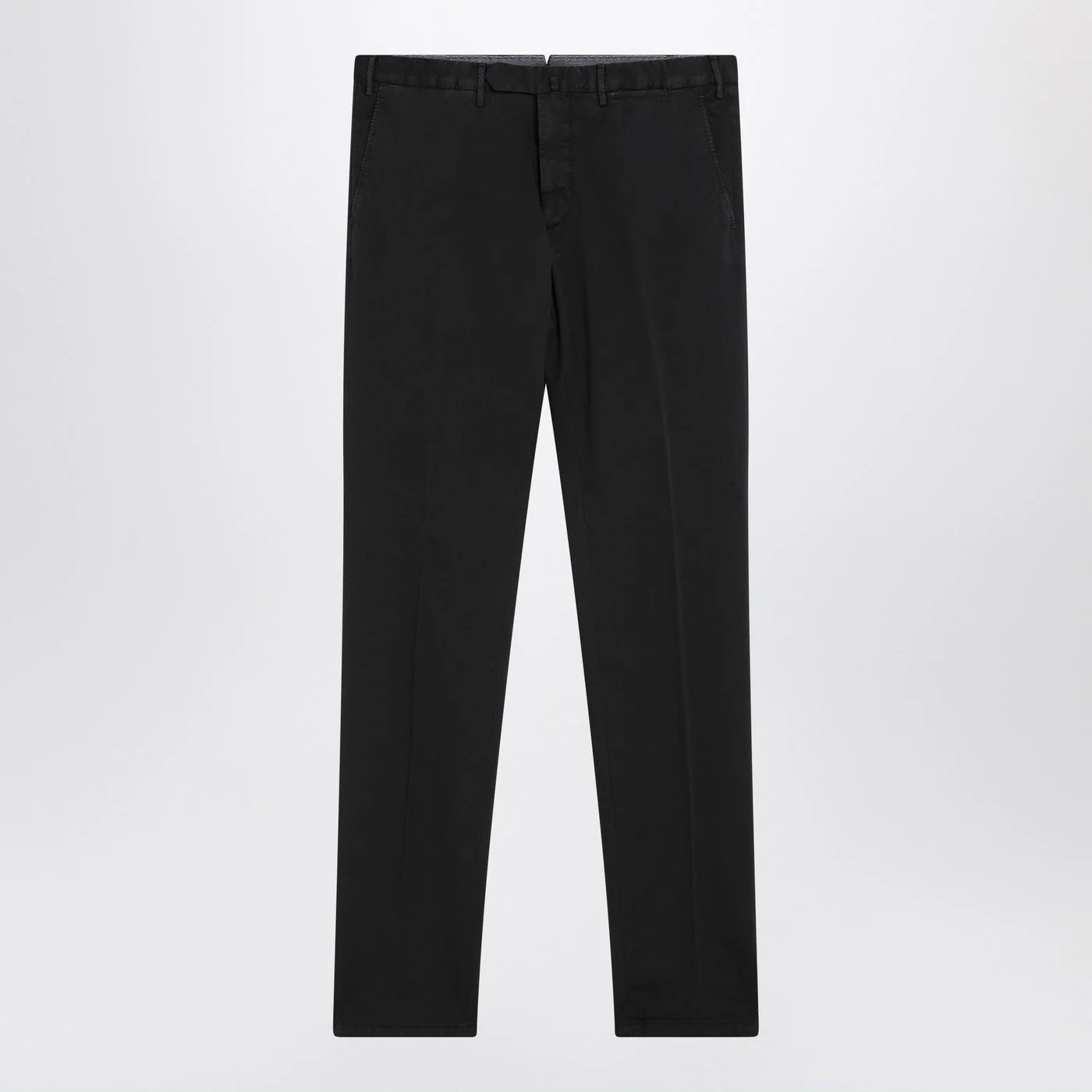 Santaniello Black Trousers In Cotton Men